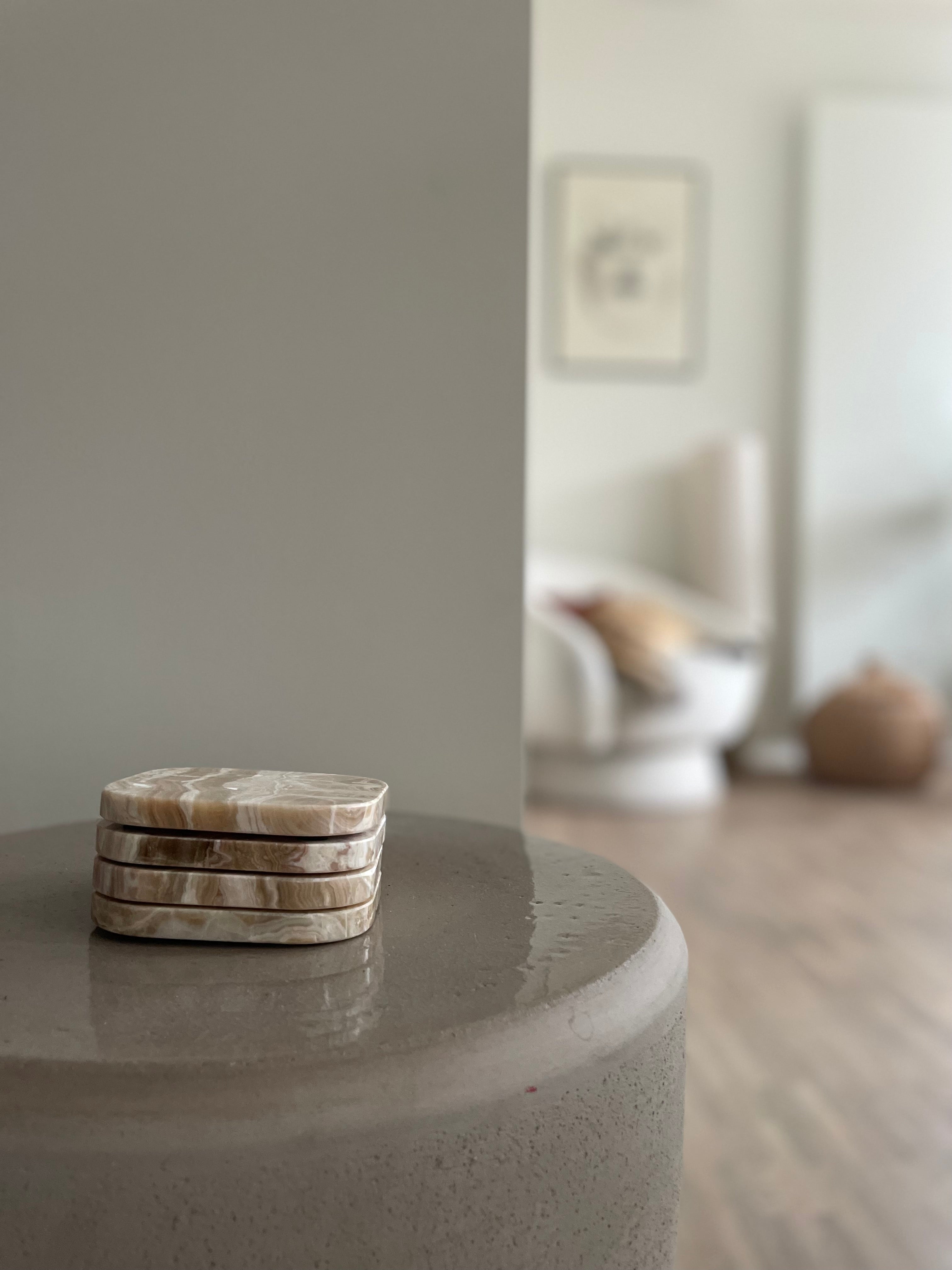 Onderzetters Onyx - set van 4