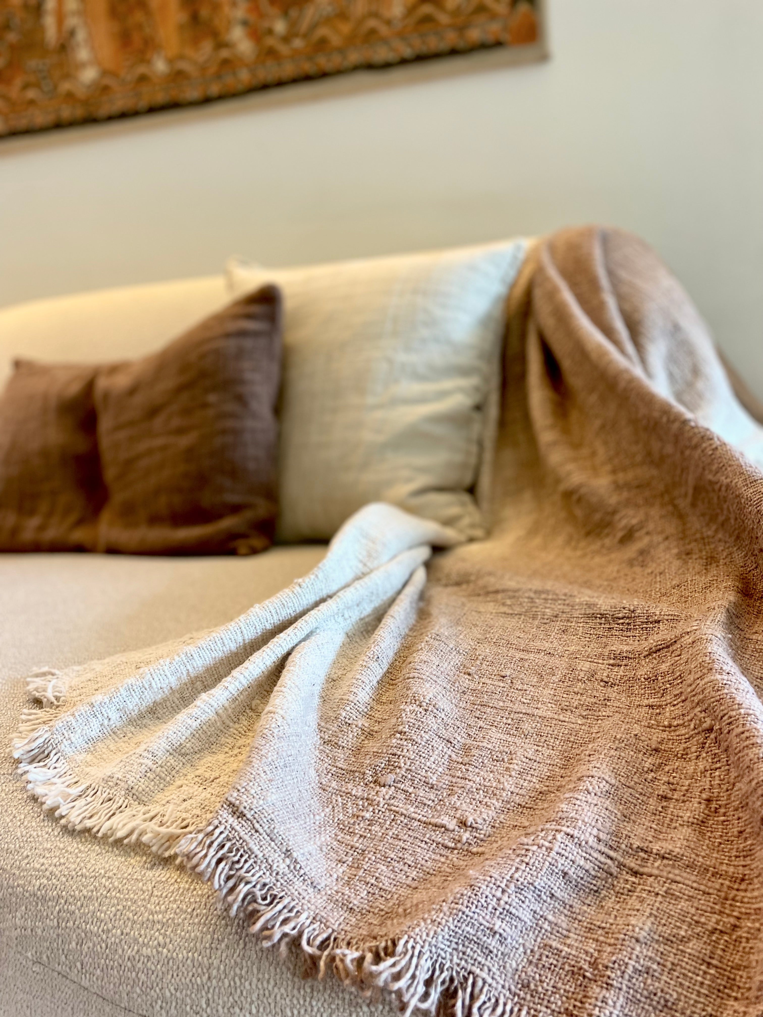 Foulard tie dye taupe