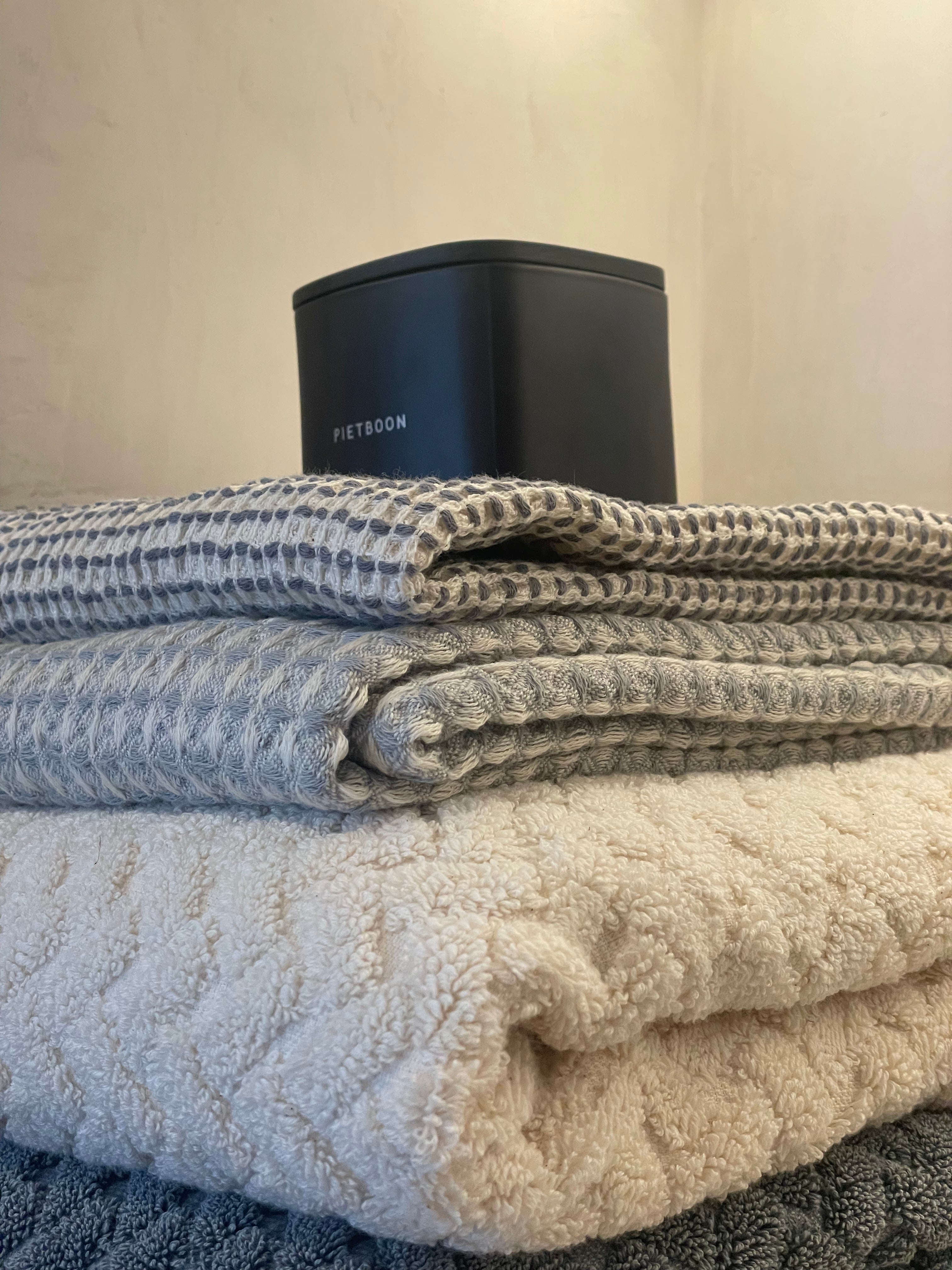 Towel Waffle silver grey