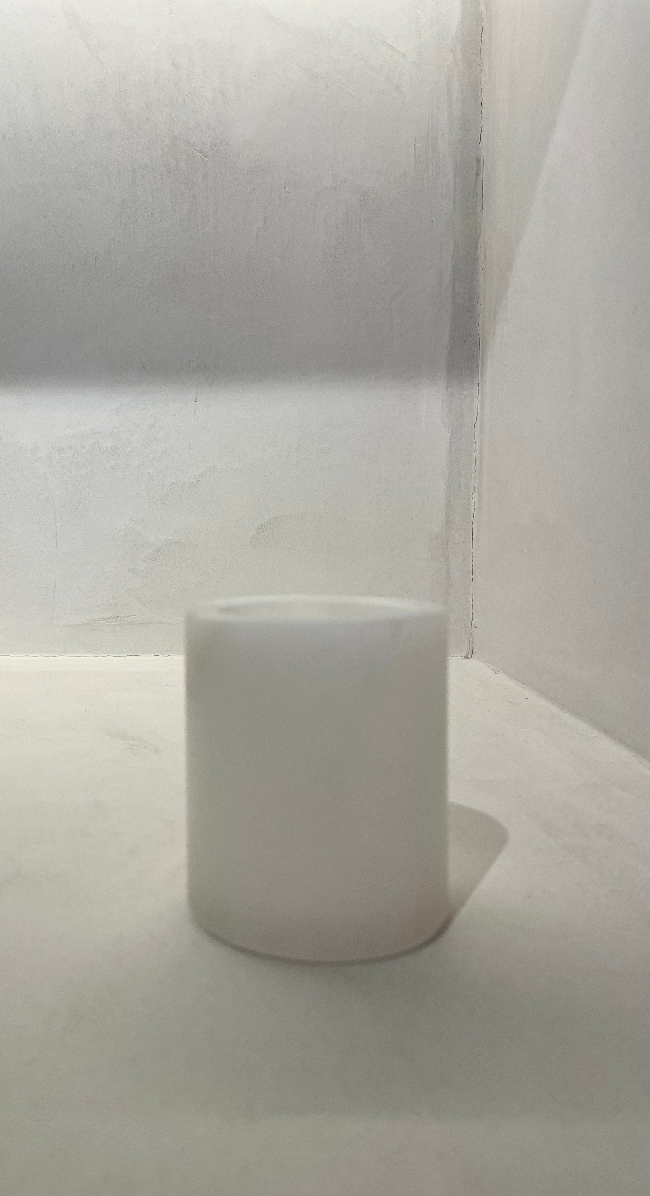 Bougeoir en albâtre blanc S