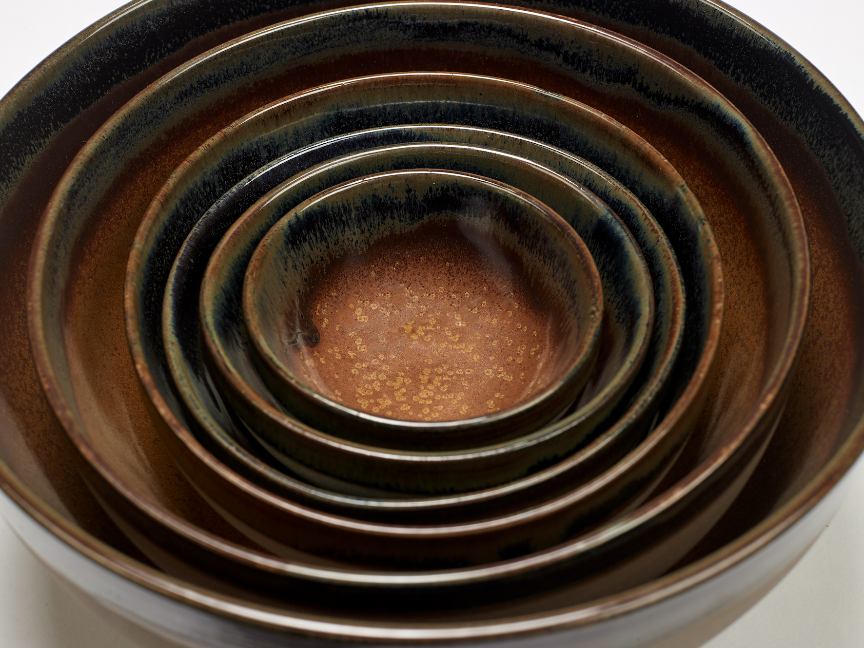 Kom groot Surface Rusty Brown