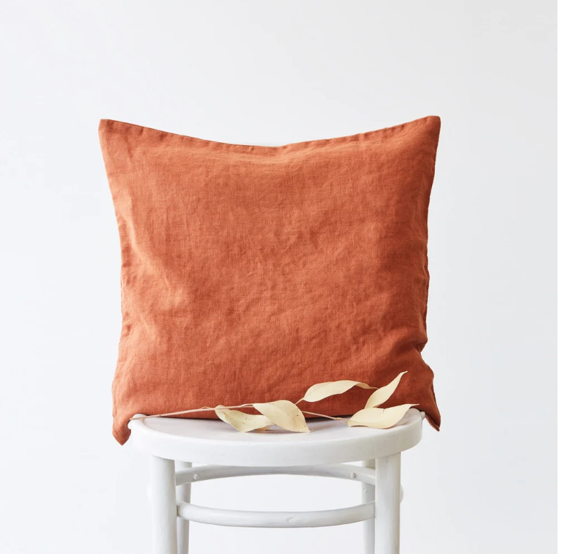 Linnen kussen - Baked Clay