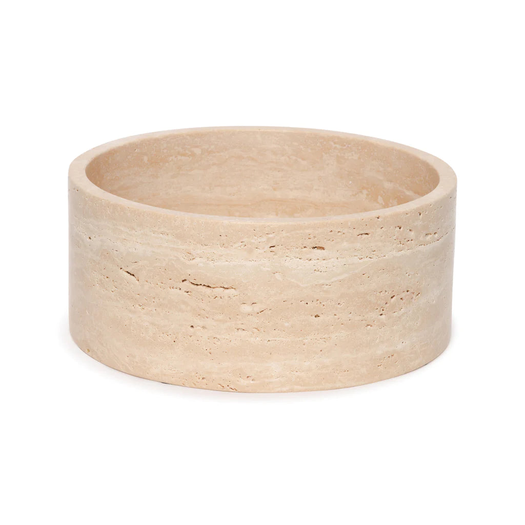 Fruitschaal travertin