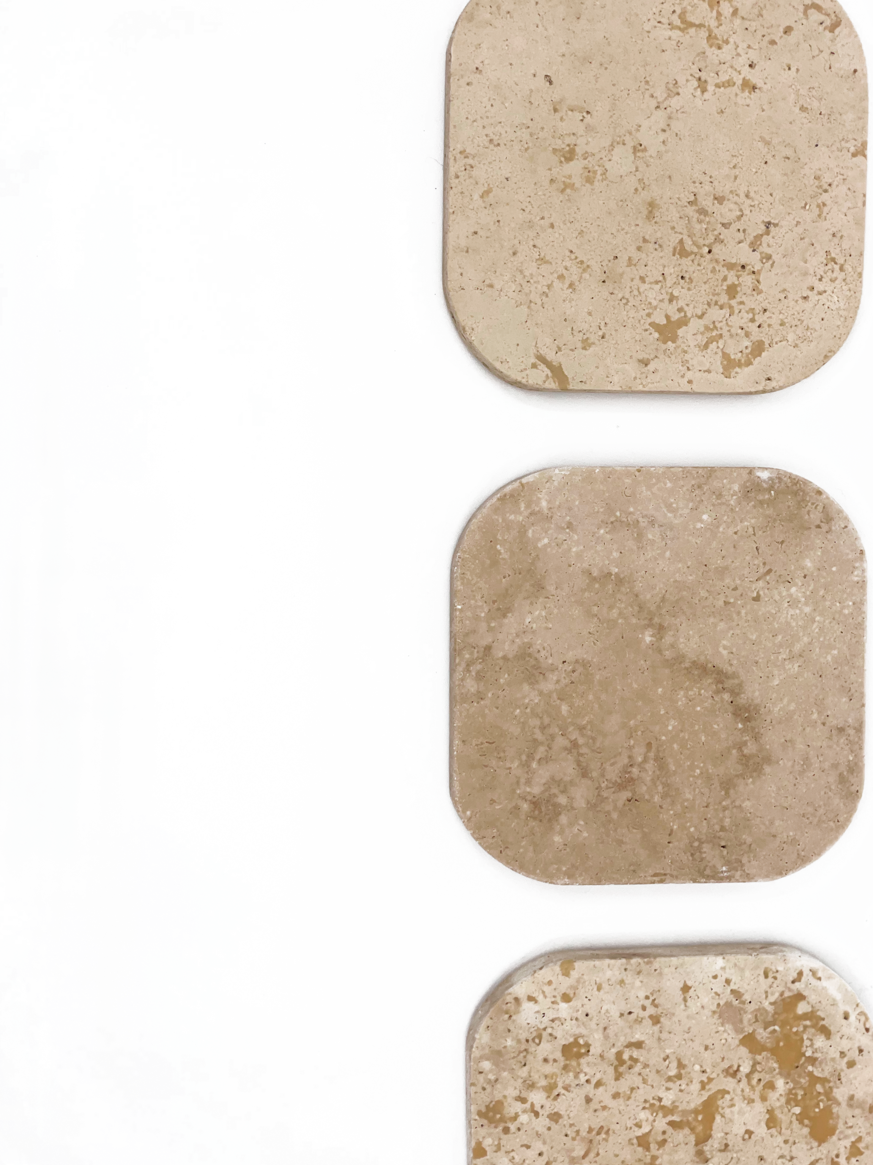 Onderzetters Travertin - set van 4