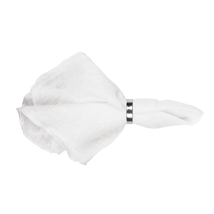 Serviette Linnen Gracie - Wit - set van 4