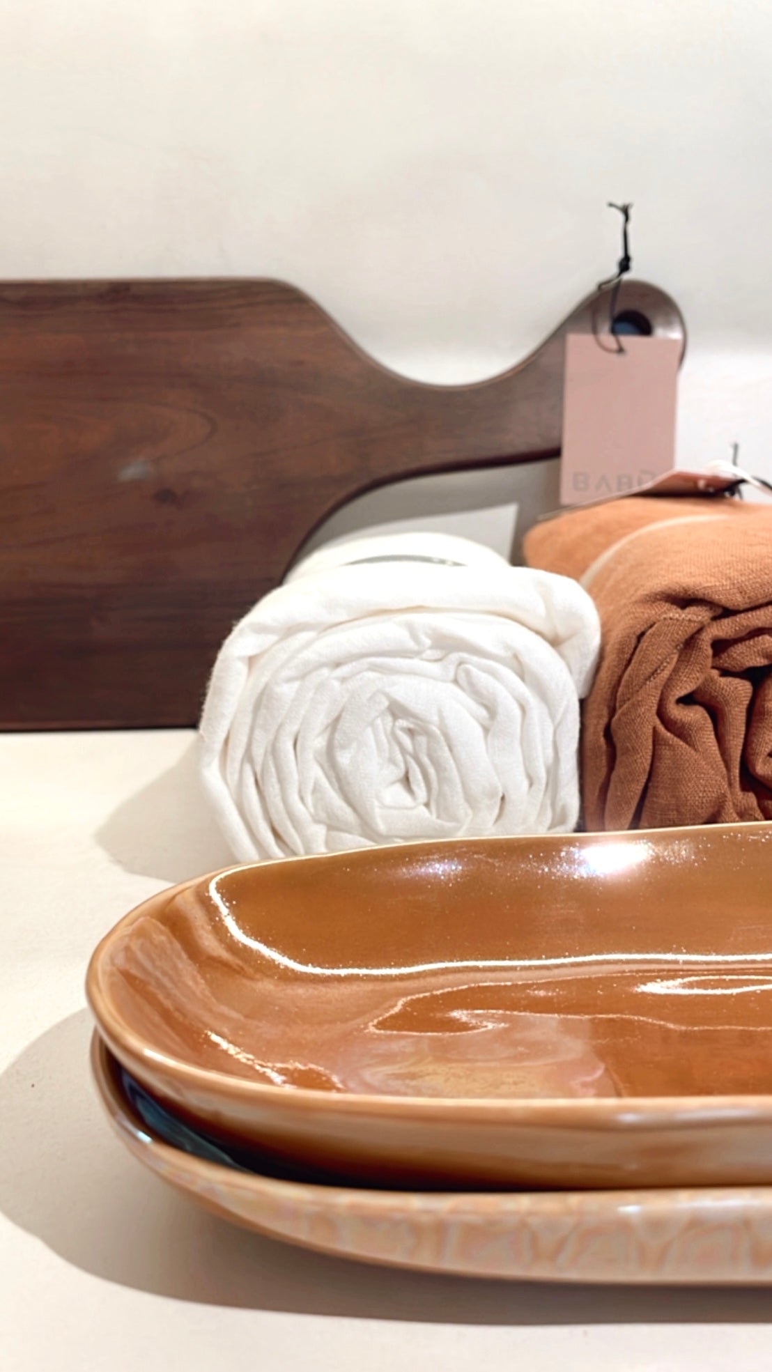 Nappe de table en lin Gracie - 3 mètres - Indian Tan