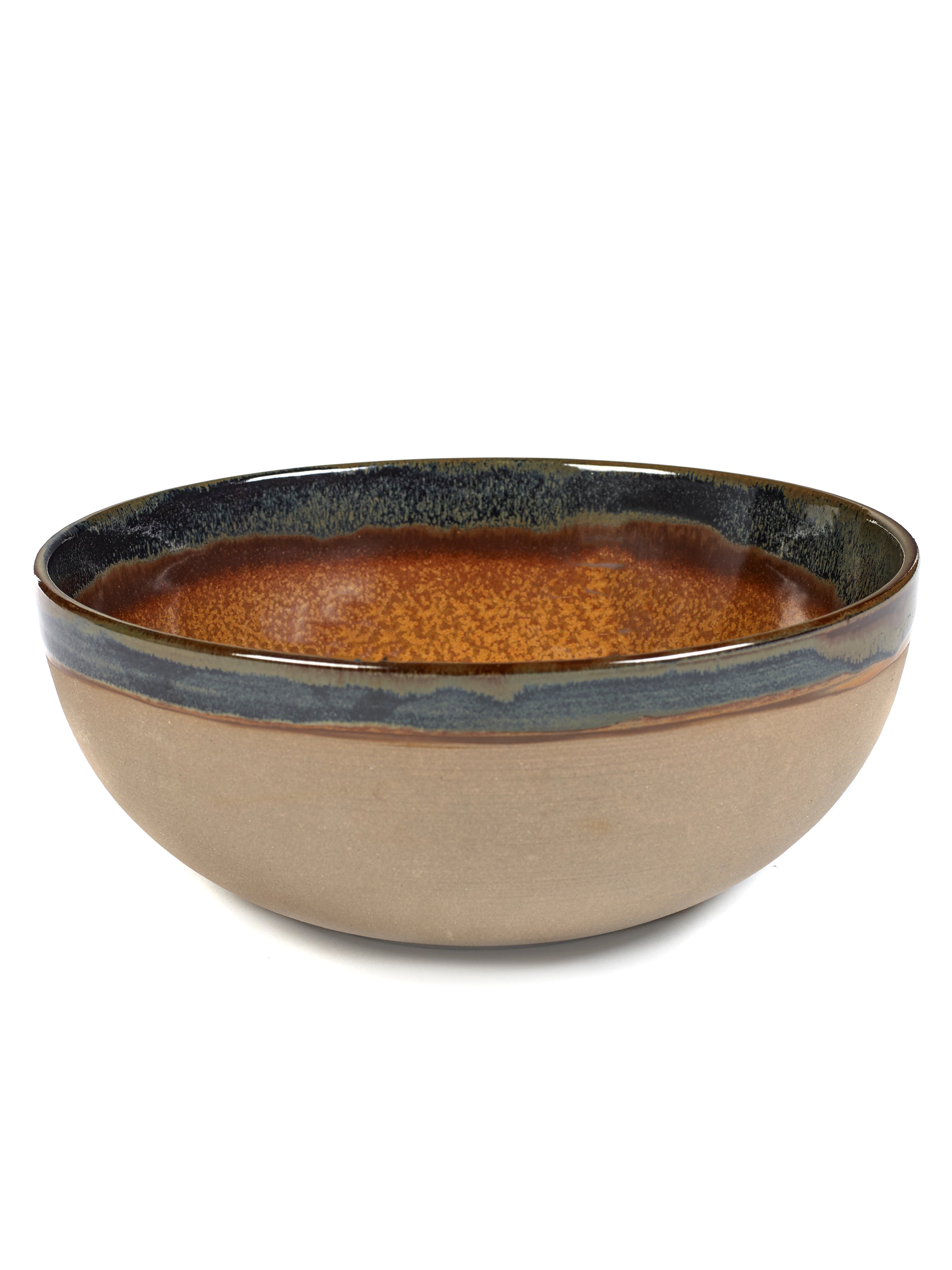 Kom groot Surface Rusty Brown