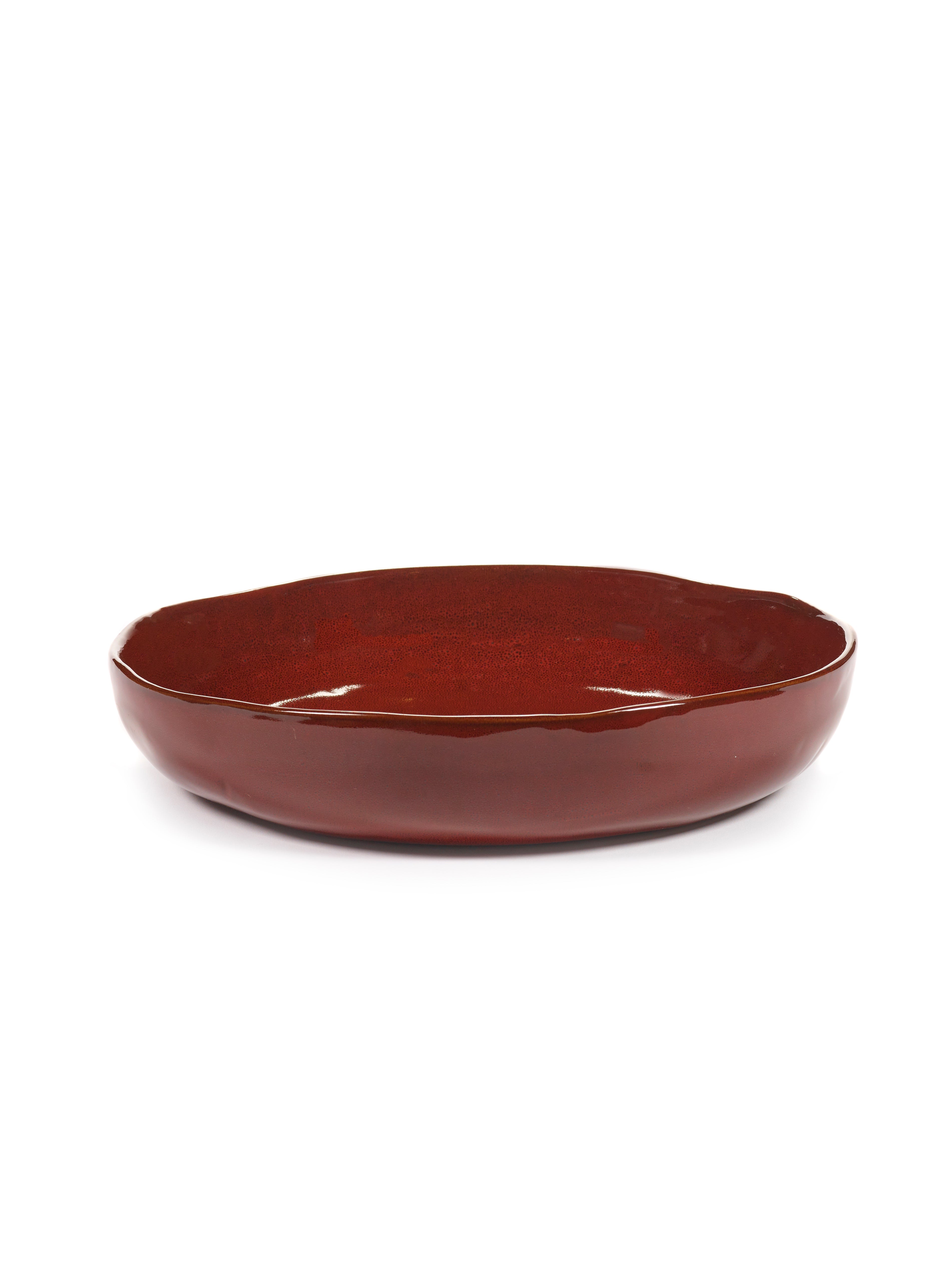 Serving bowl M - La Mère by Marie Michielssen - Venetian red