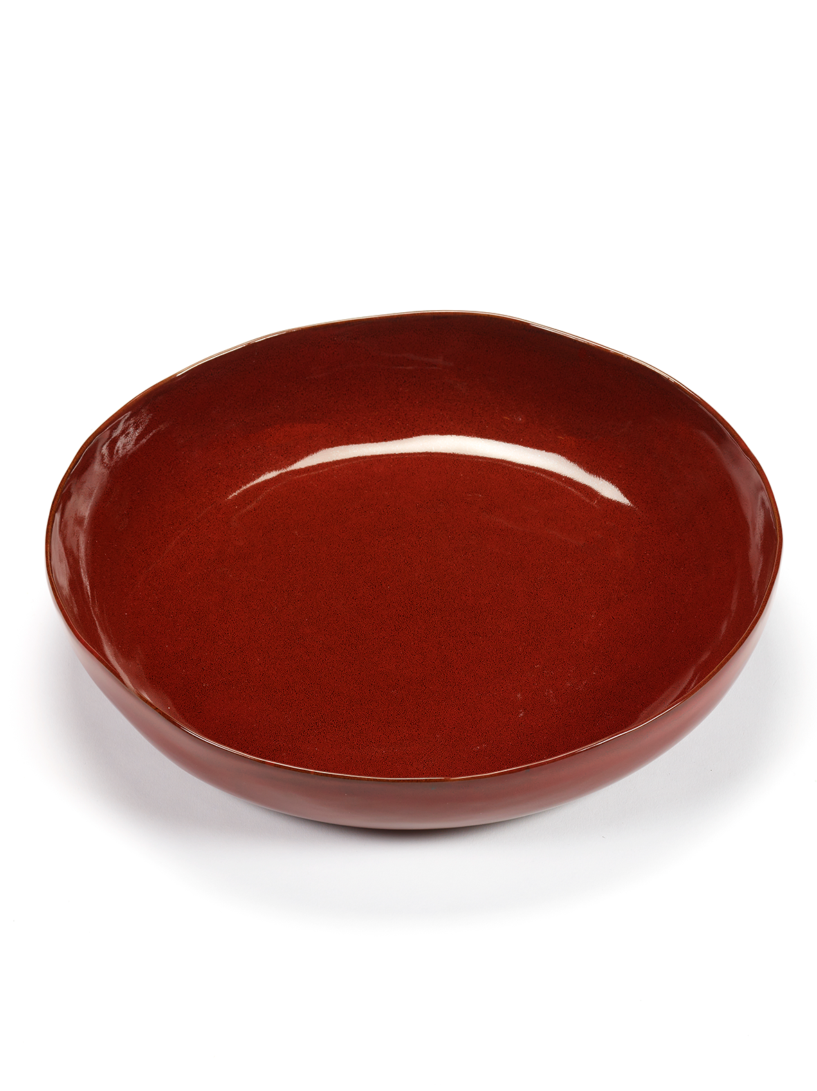 Serving bowl M - La Mère by Marie Michielssen - Venetian red