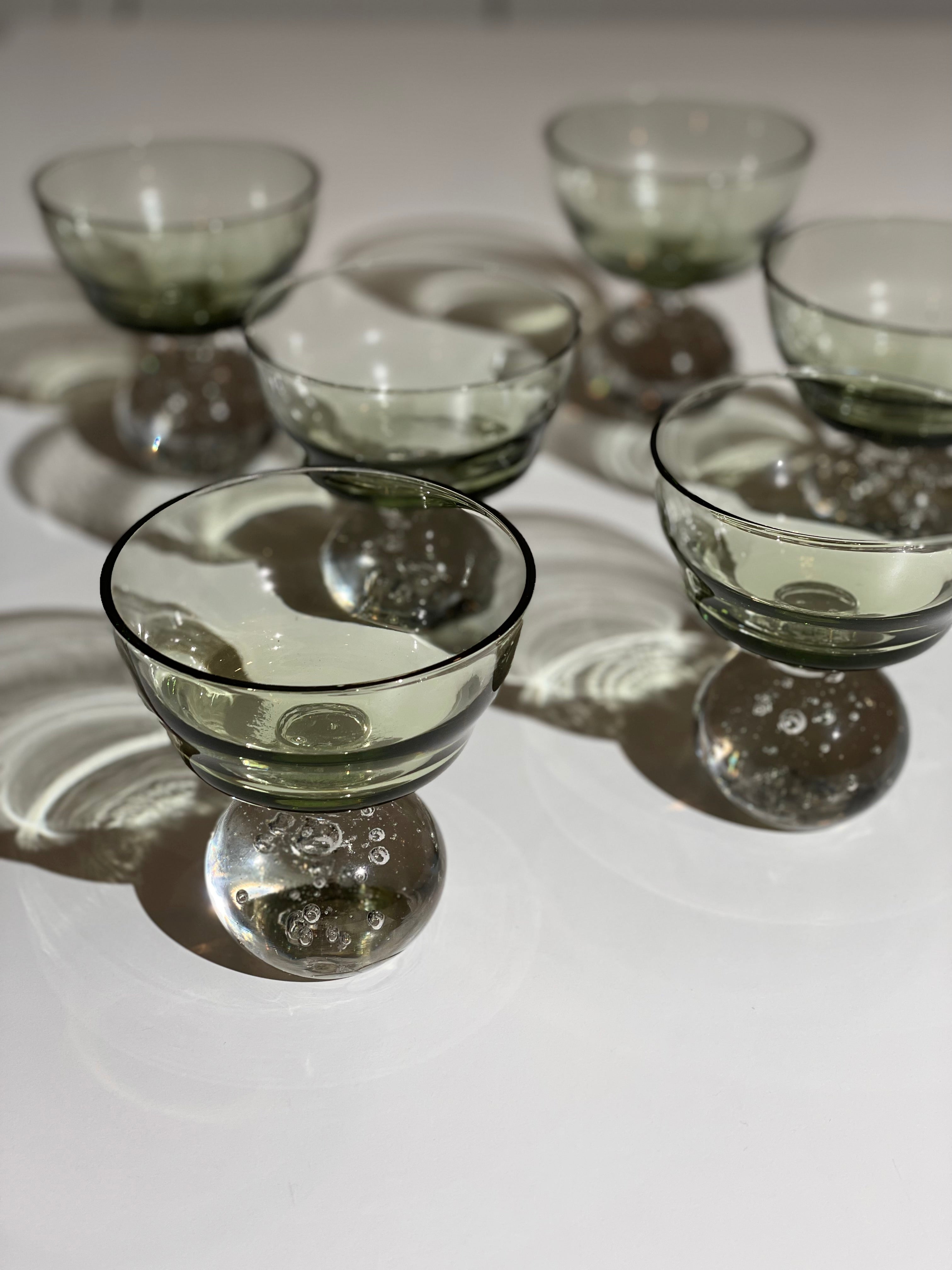 Lot de 6 verres à pied - Eternal Snow - Vert
