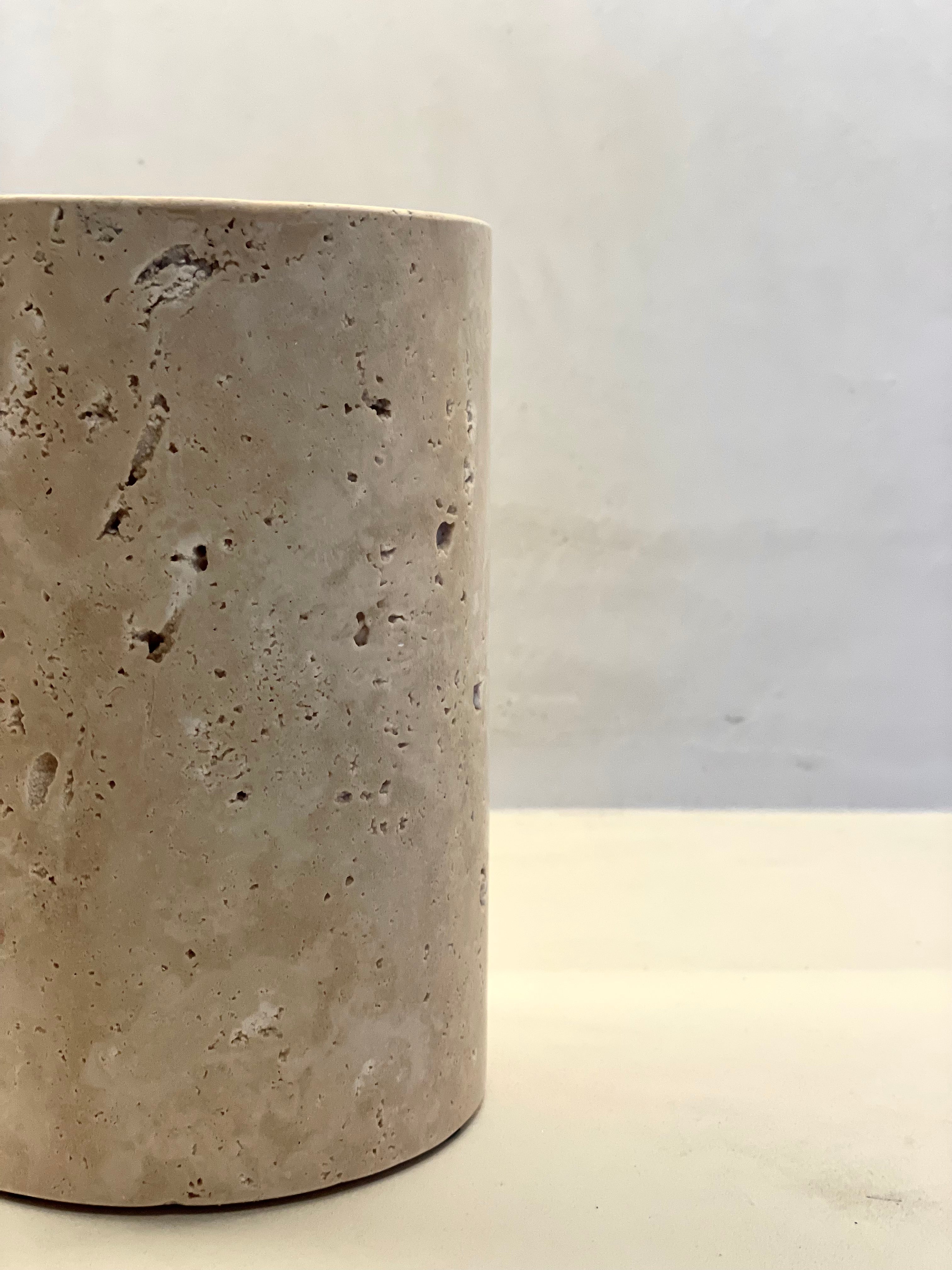 Travertine wine cooler