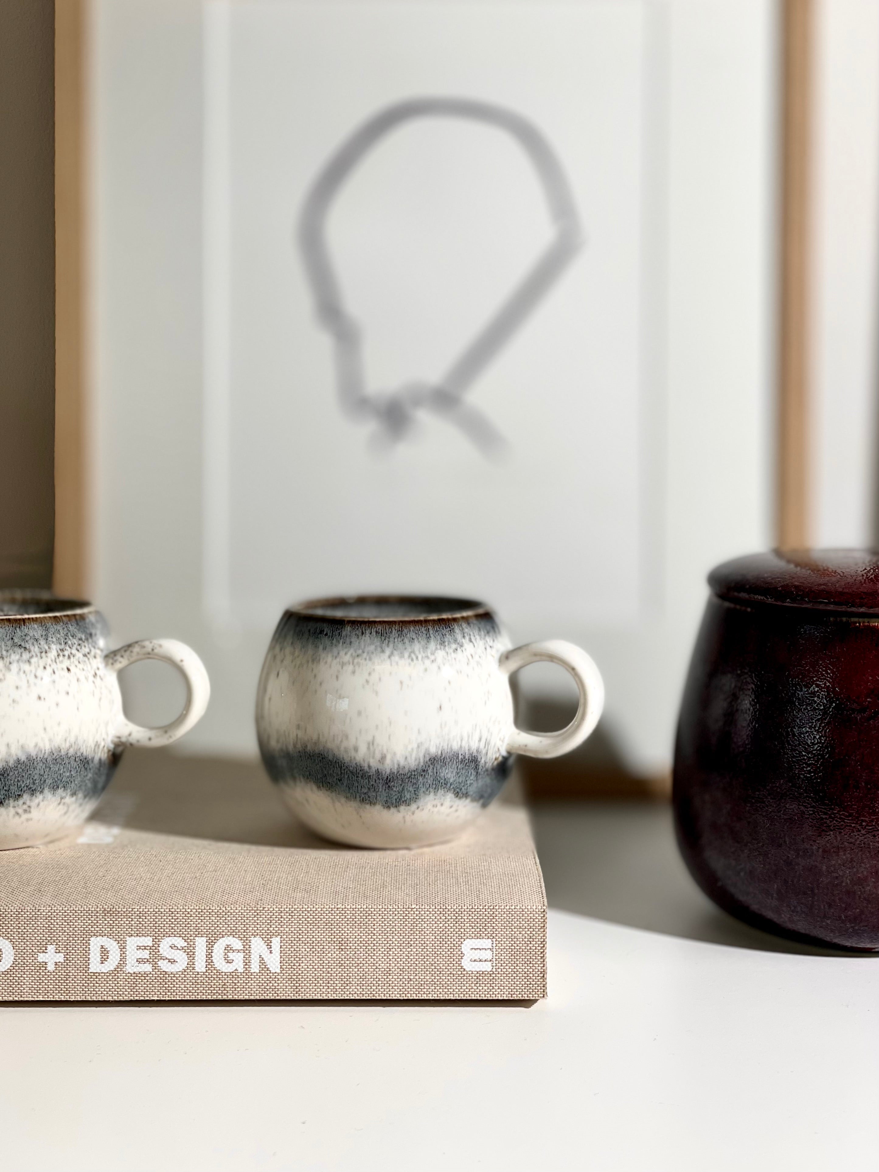 Tasse en céramique Paula - gris