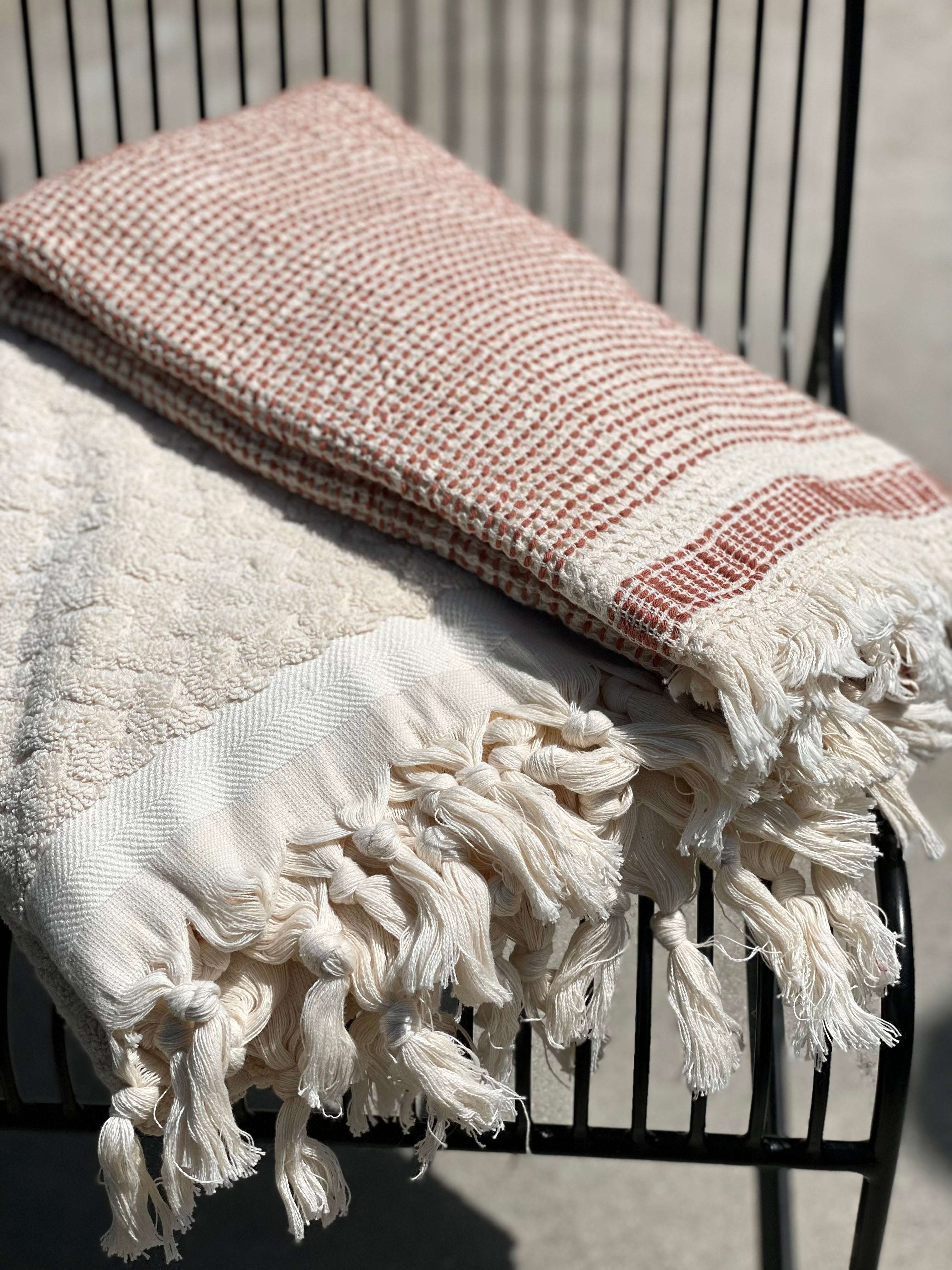 Handdoek Waffle koper