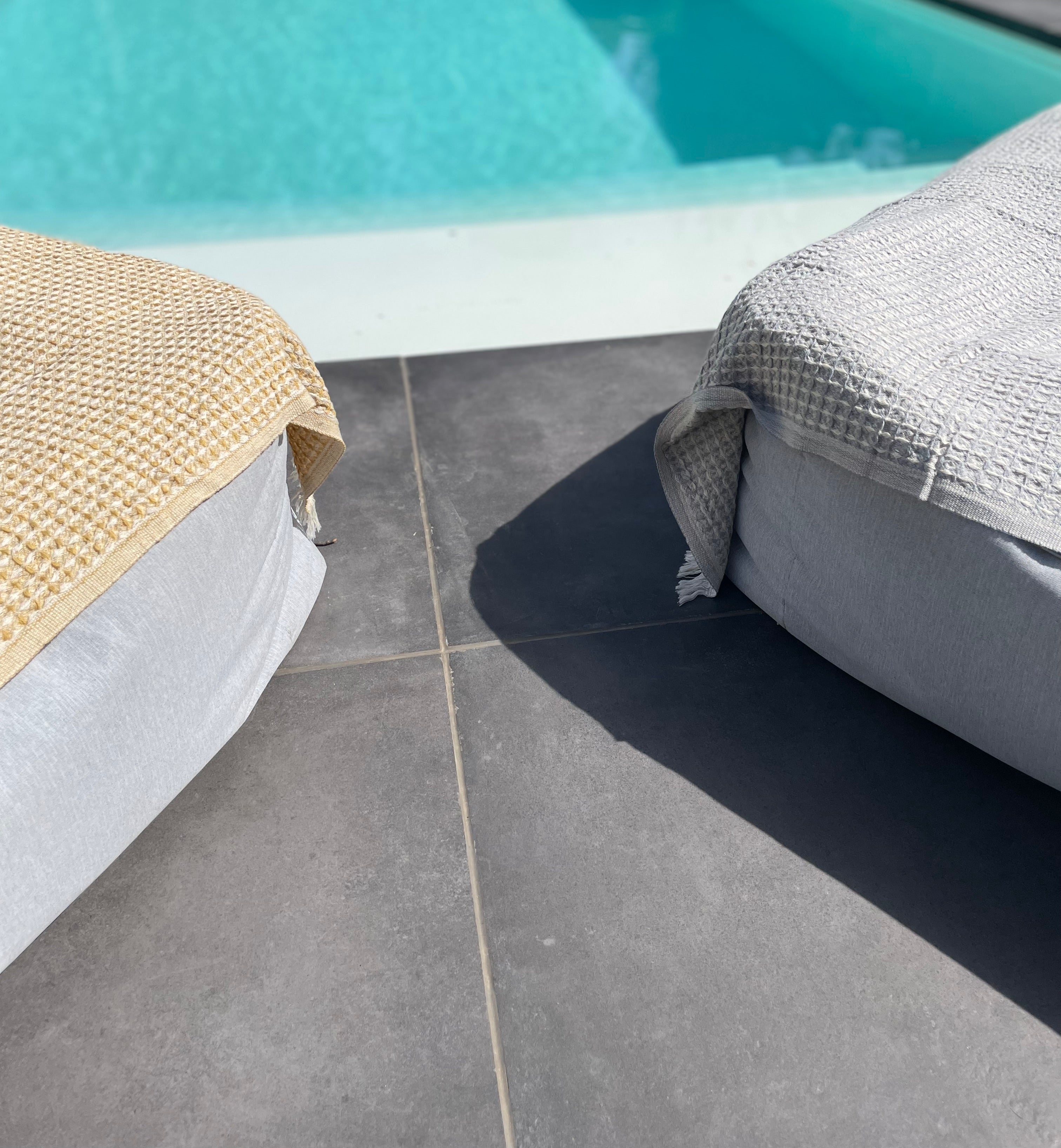 Towel Waffle silver grey