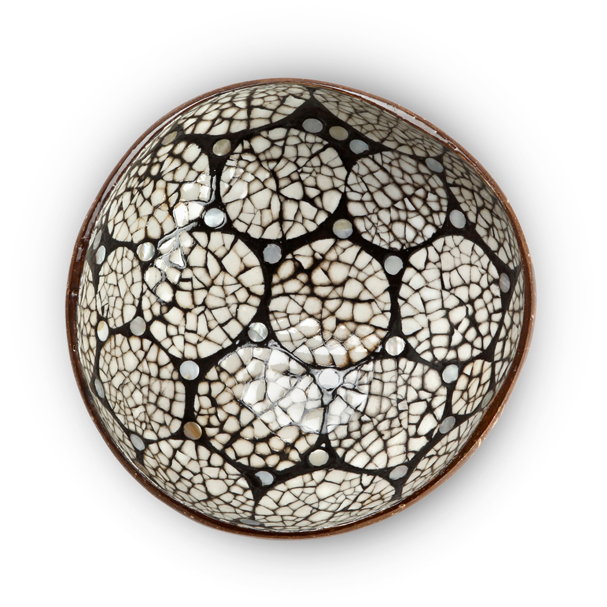 Kokoskommetje - Black Eggshell