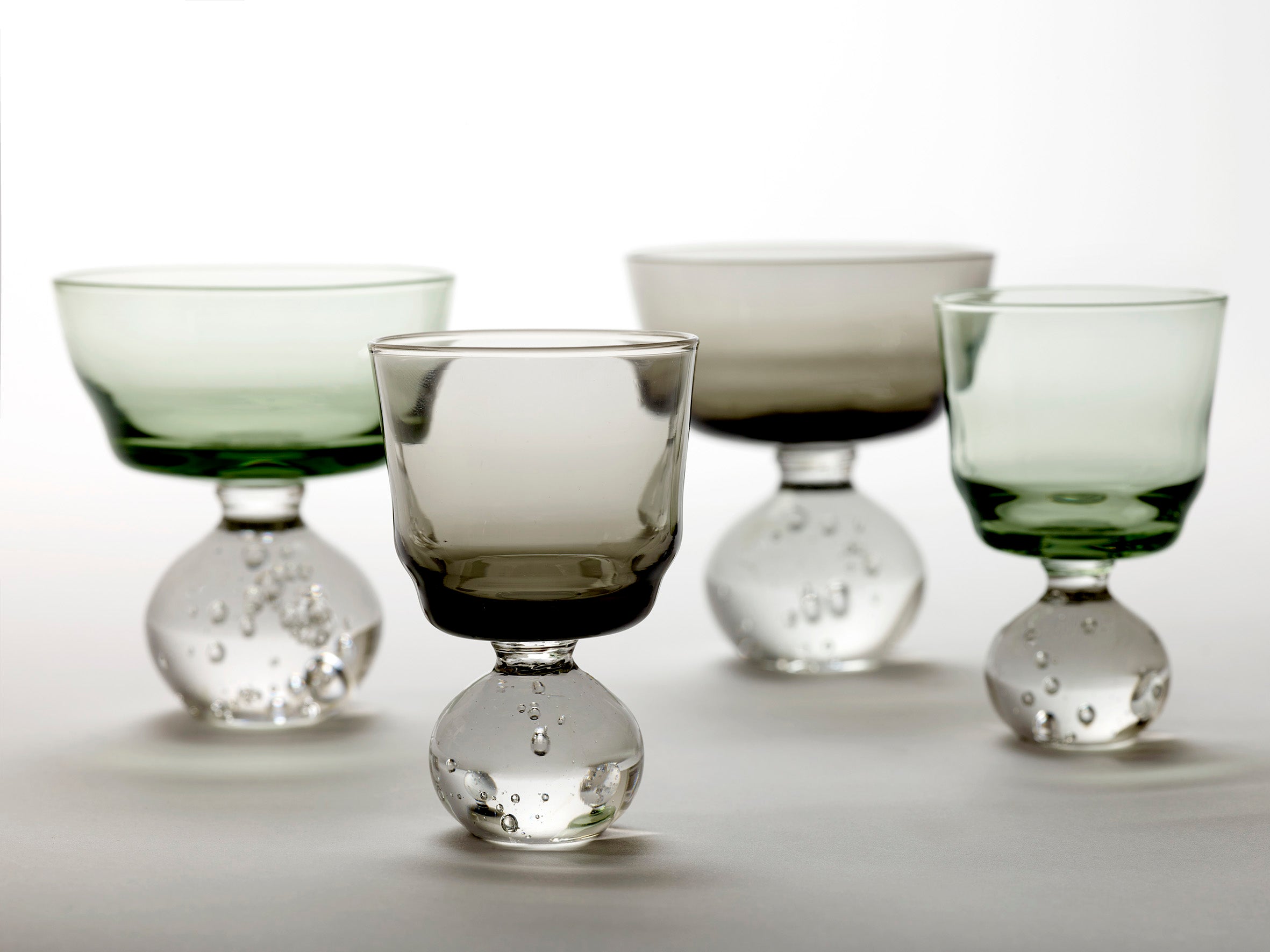 Lot de 6 verres à pied - Eternal Snow - Vert