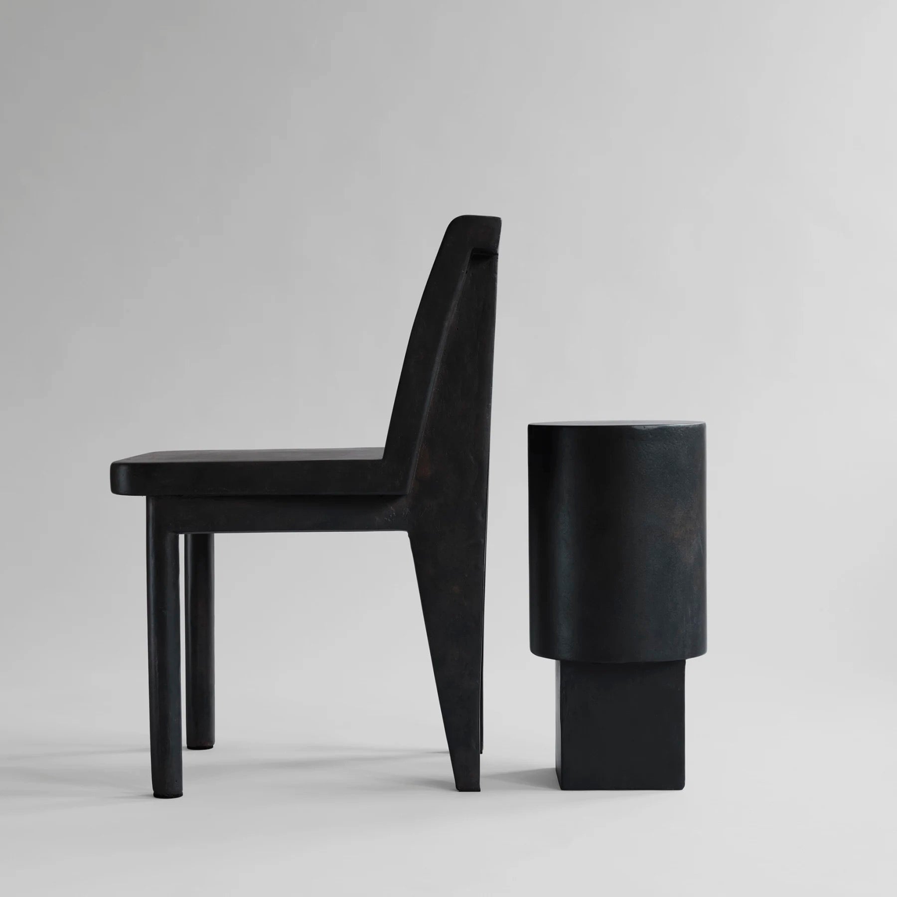 Column bijzettafel - Zwart