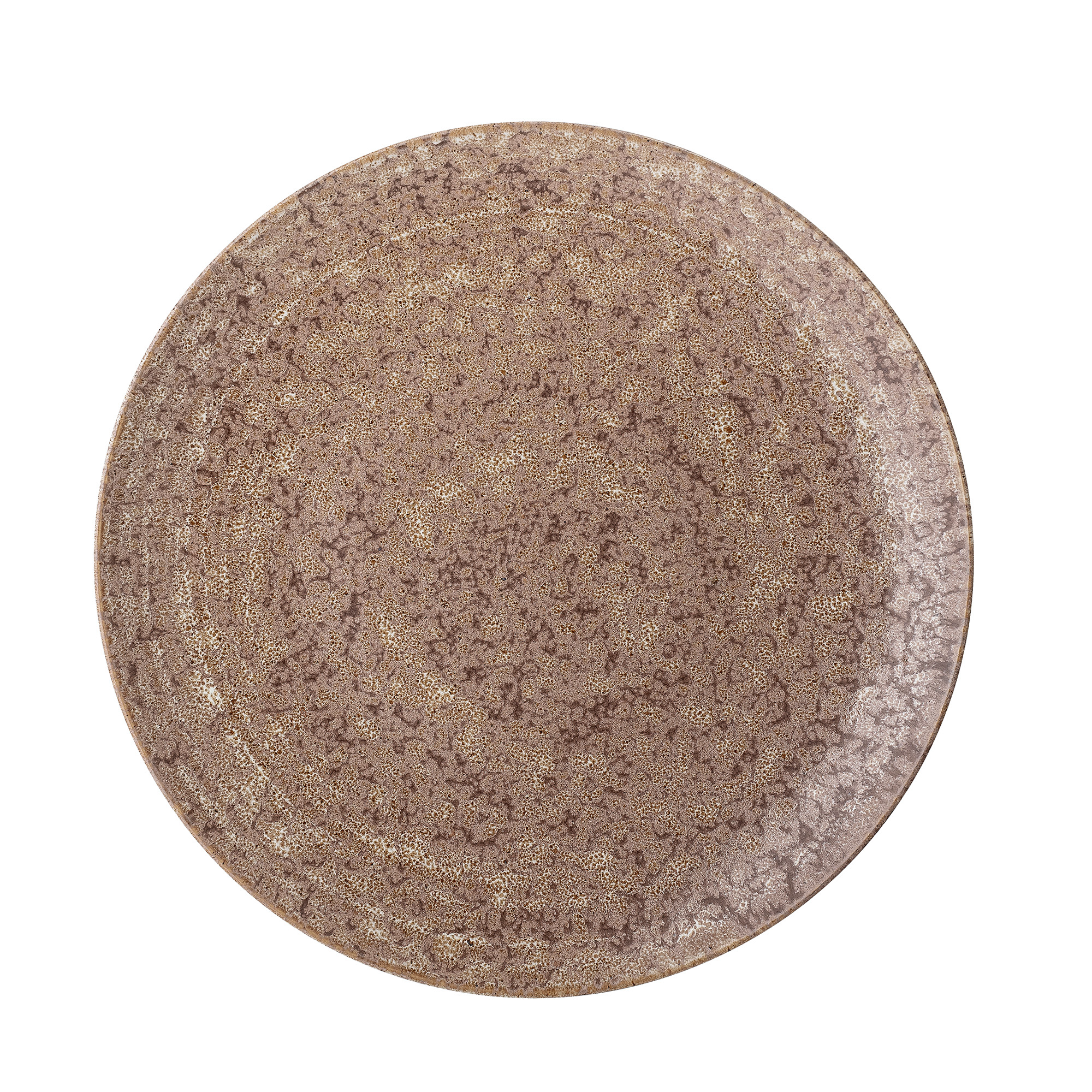 Assiette Columbine marron grande