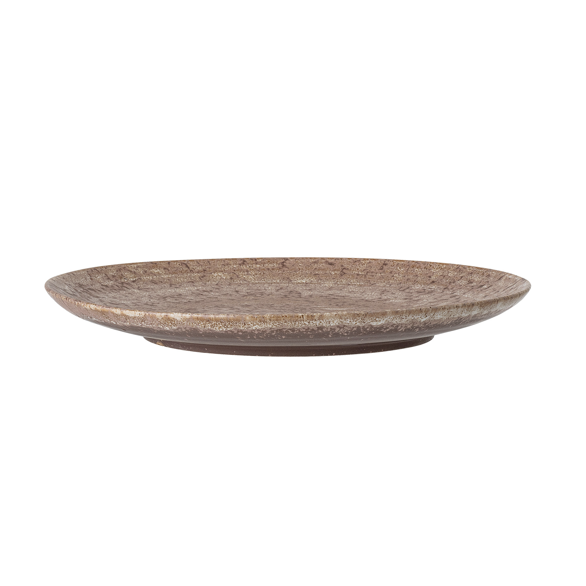 Assiette Columbine marron grande