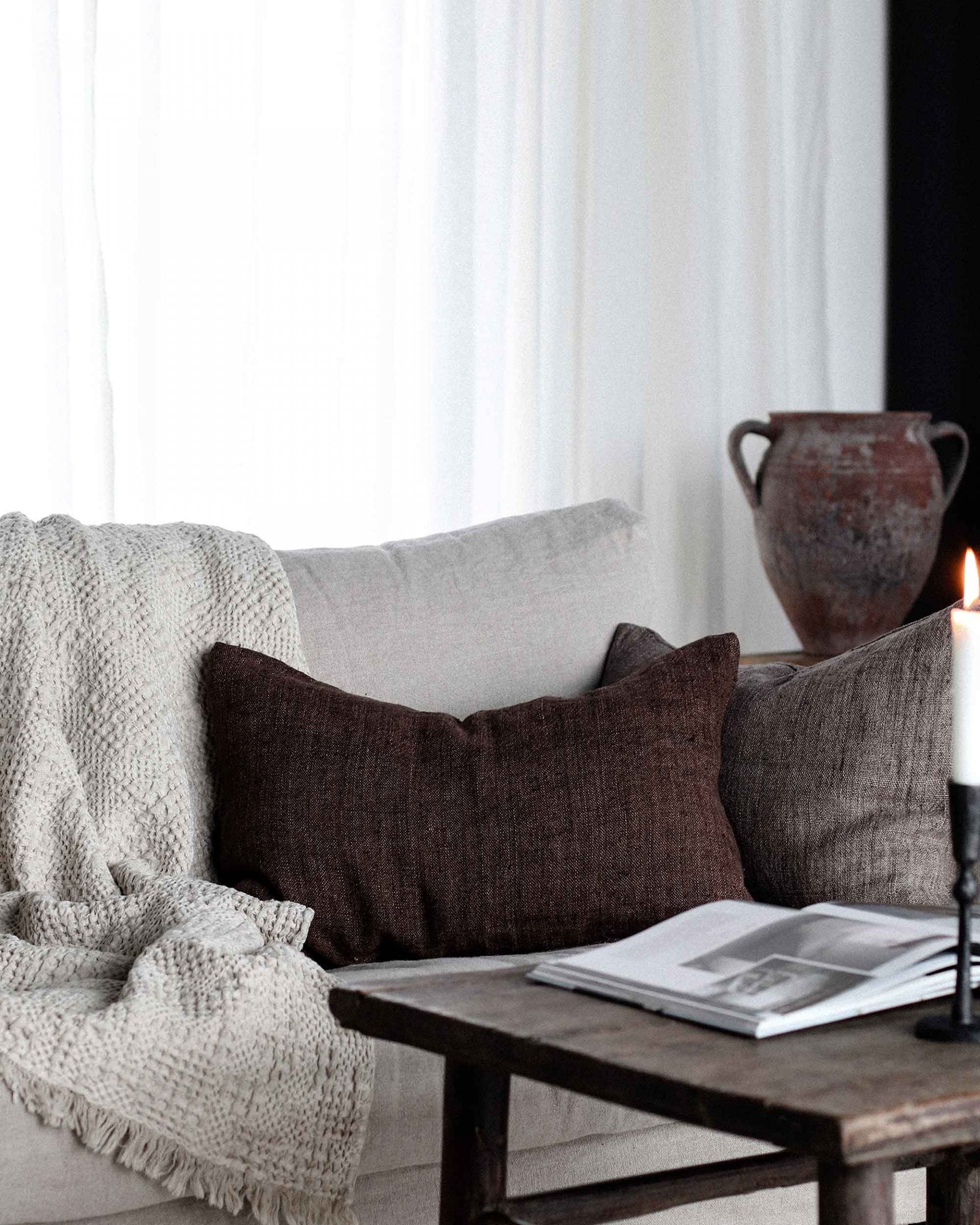 Pillow Margaux Linen ash