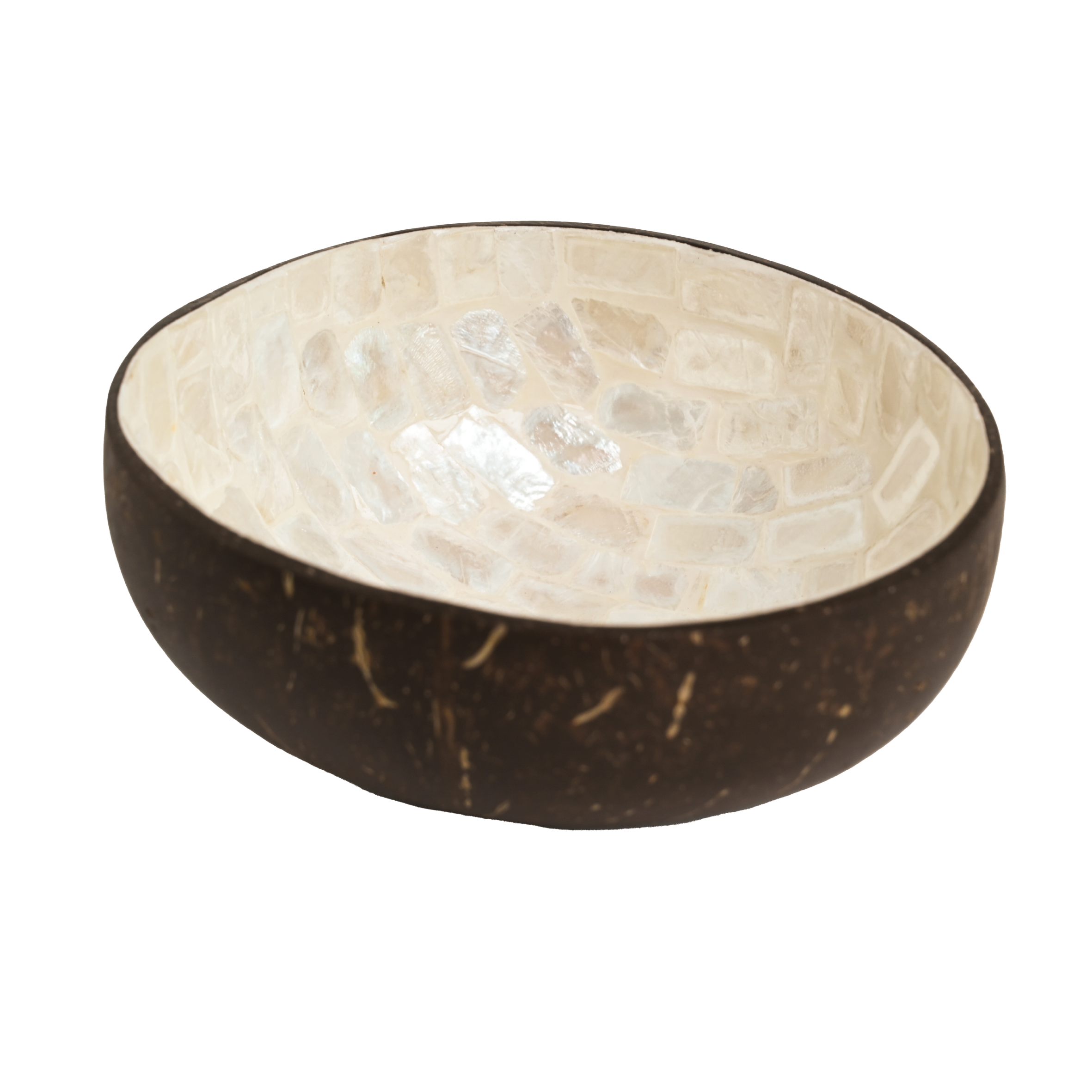 Coconut Bowl - White Mosaic