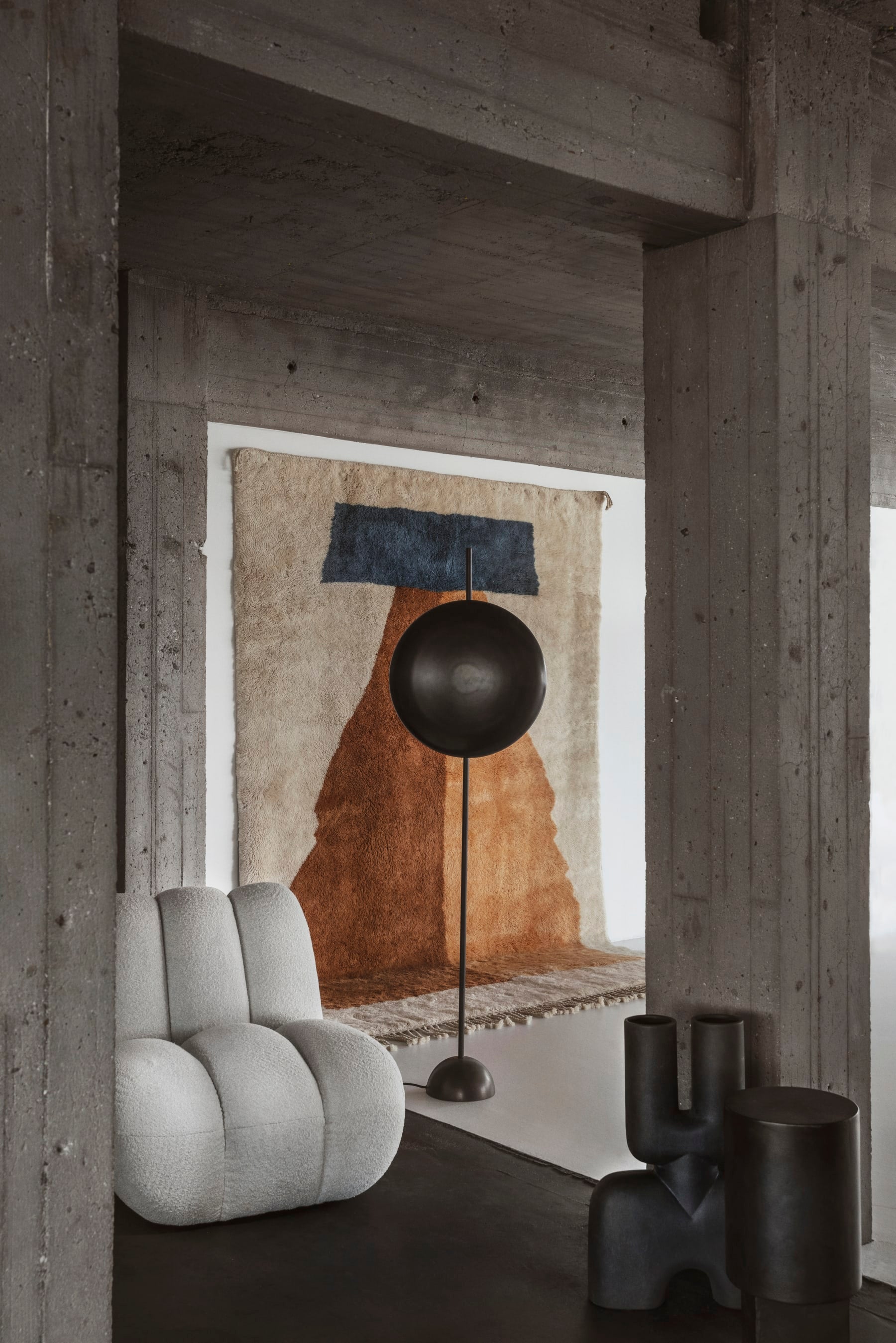 Column bijzettafel - Zwart