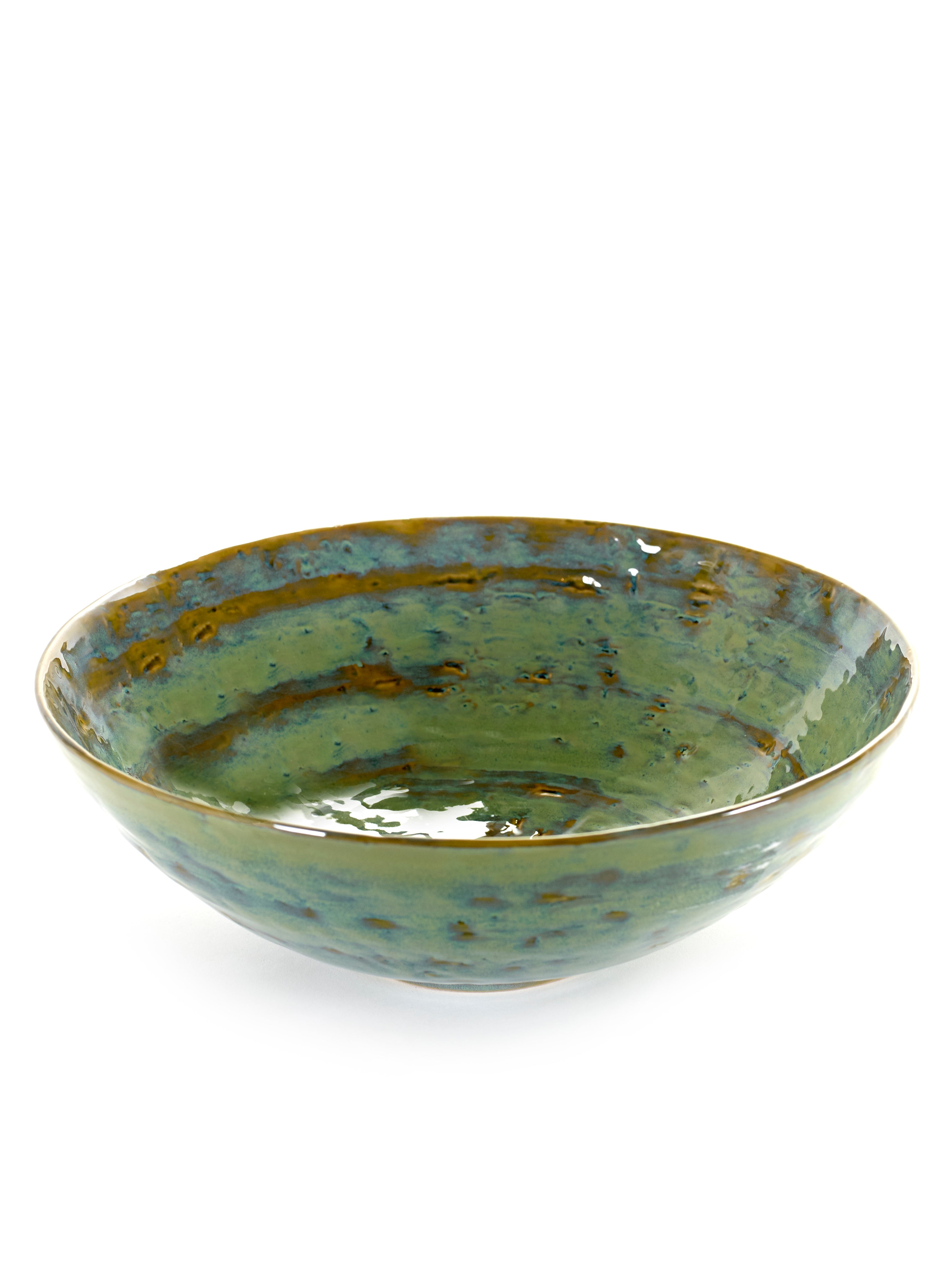 Salad bowl large sea green