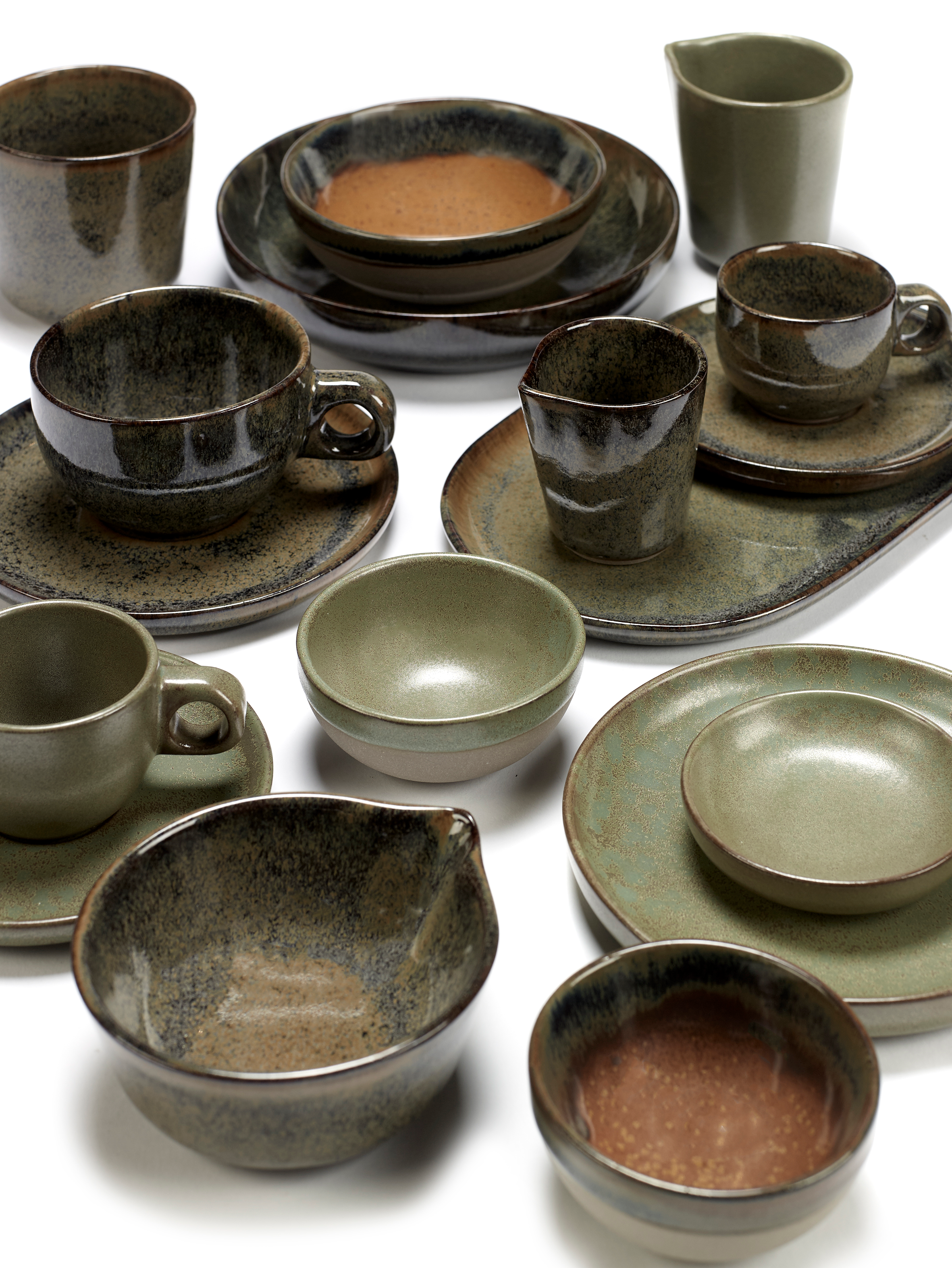 Kom groot Surface Rusty Brown