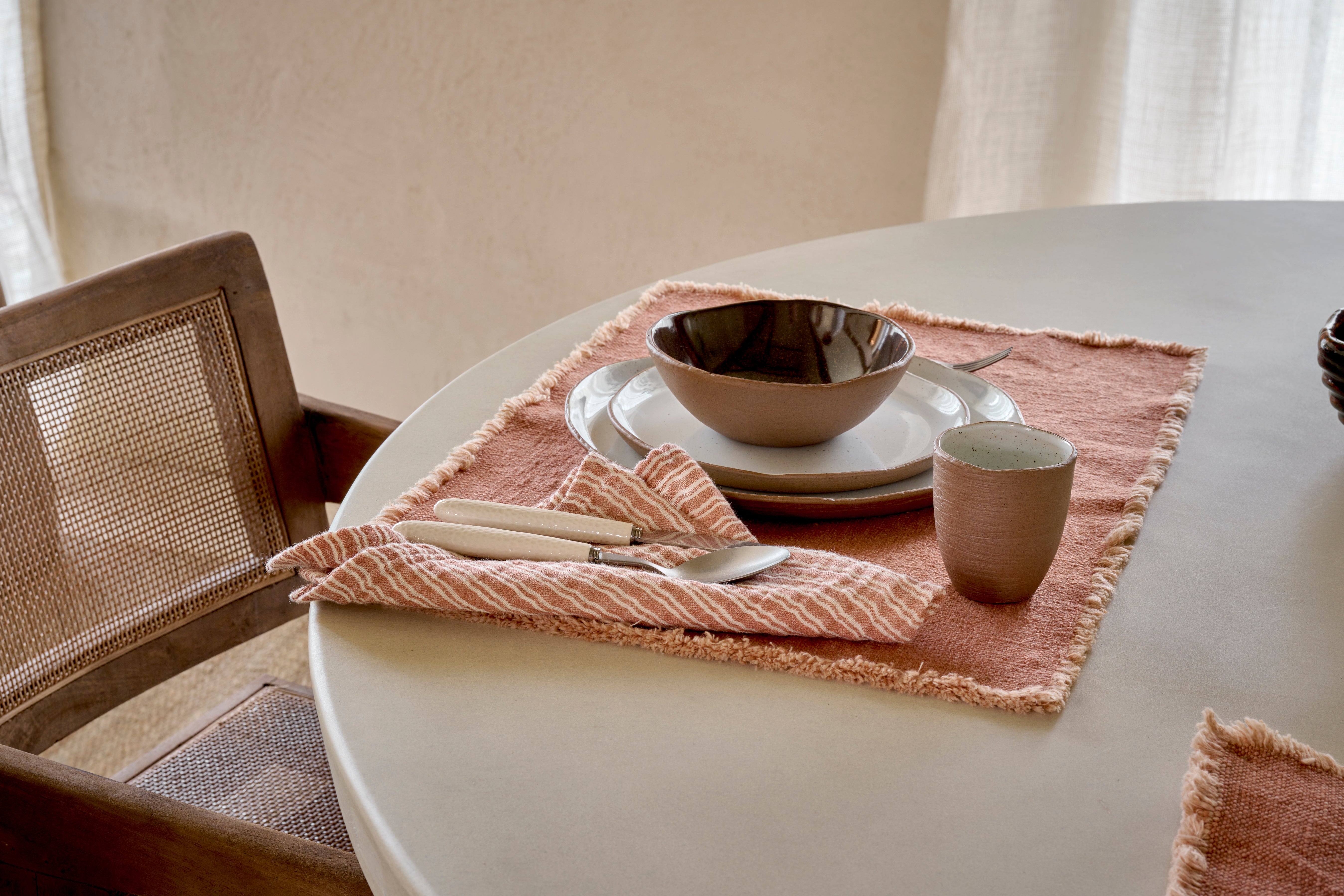 Serviette de table - lot de 6 - terracotta