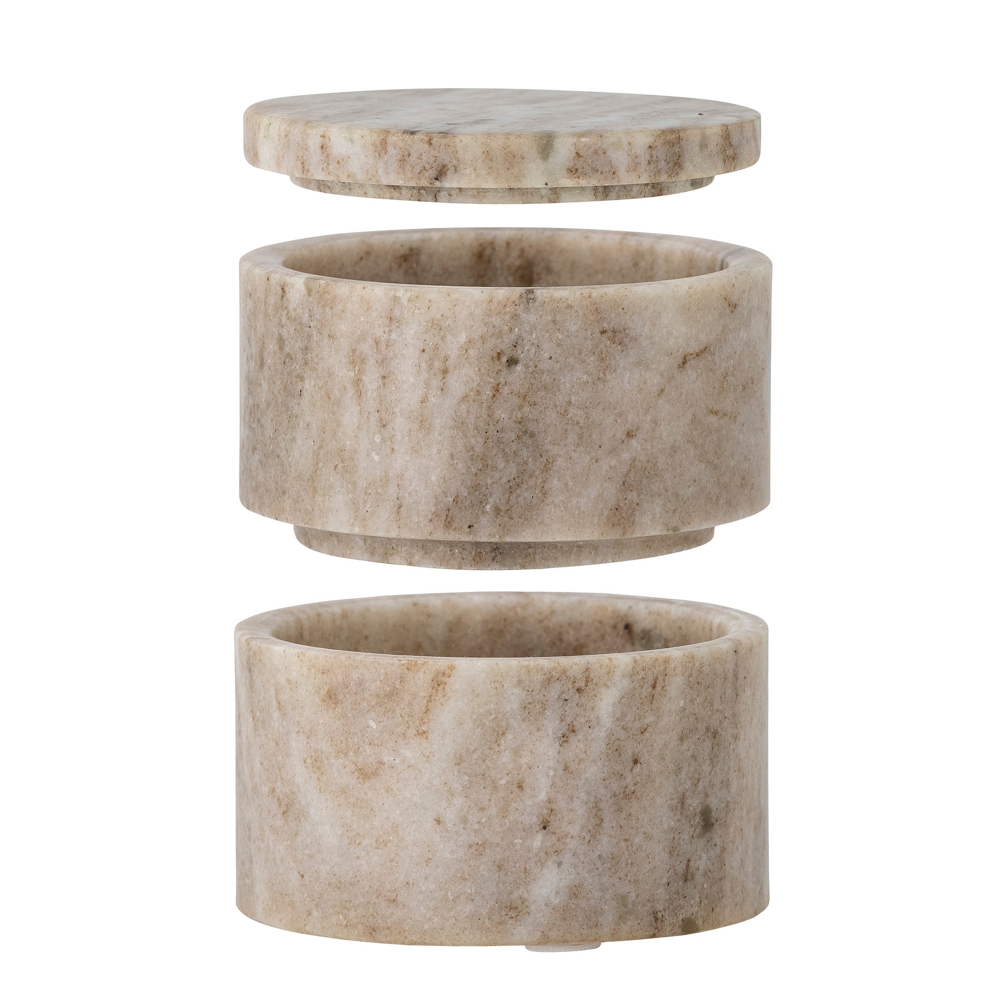 Ilena jars with lid - marble