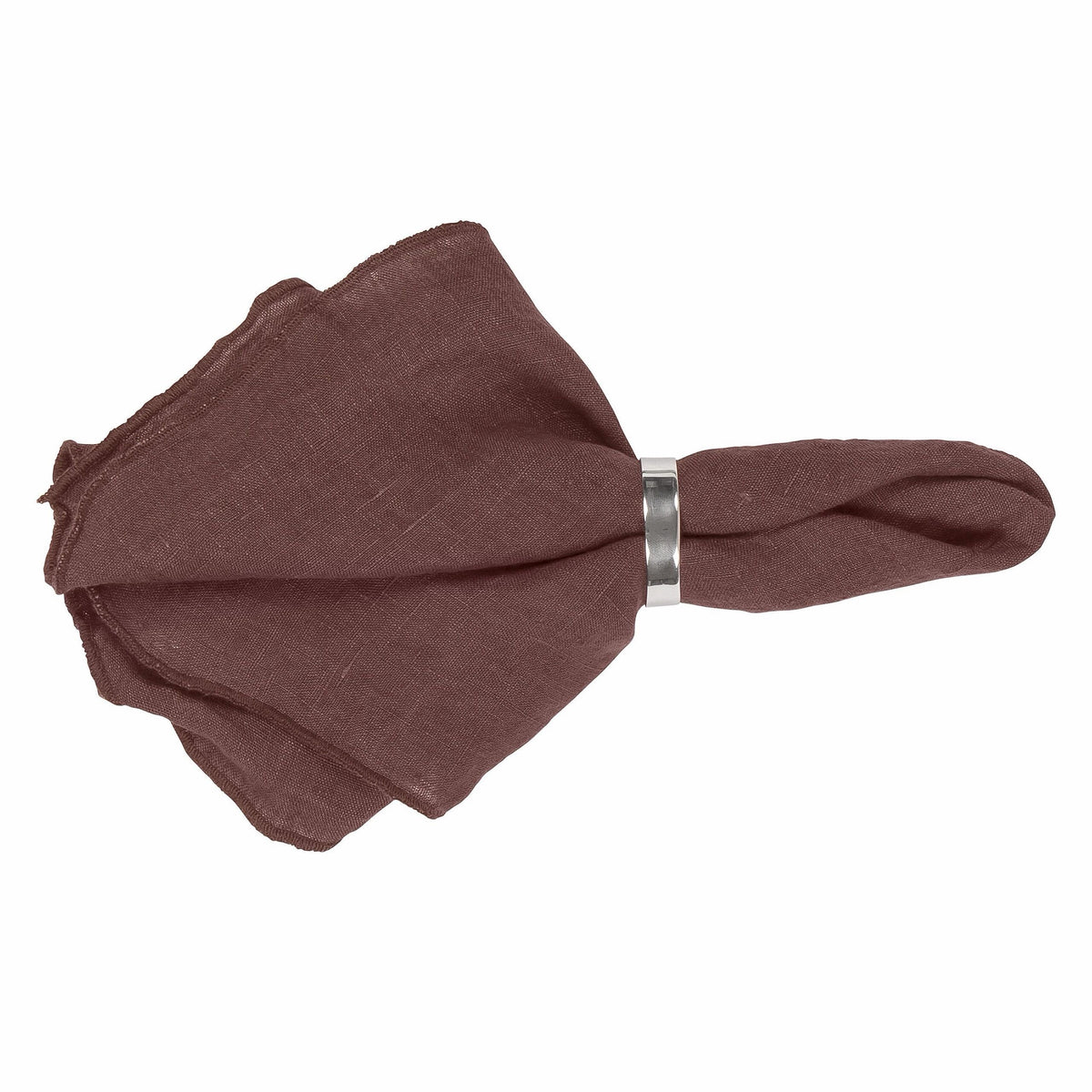 Serviette Linnen  - Bordeaux - set van 4