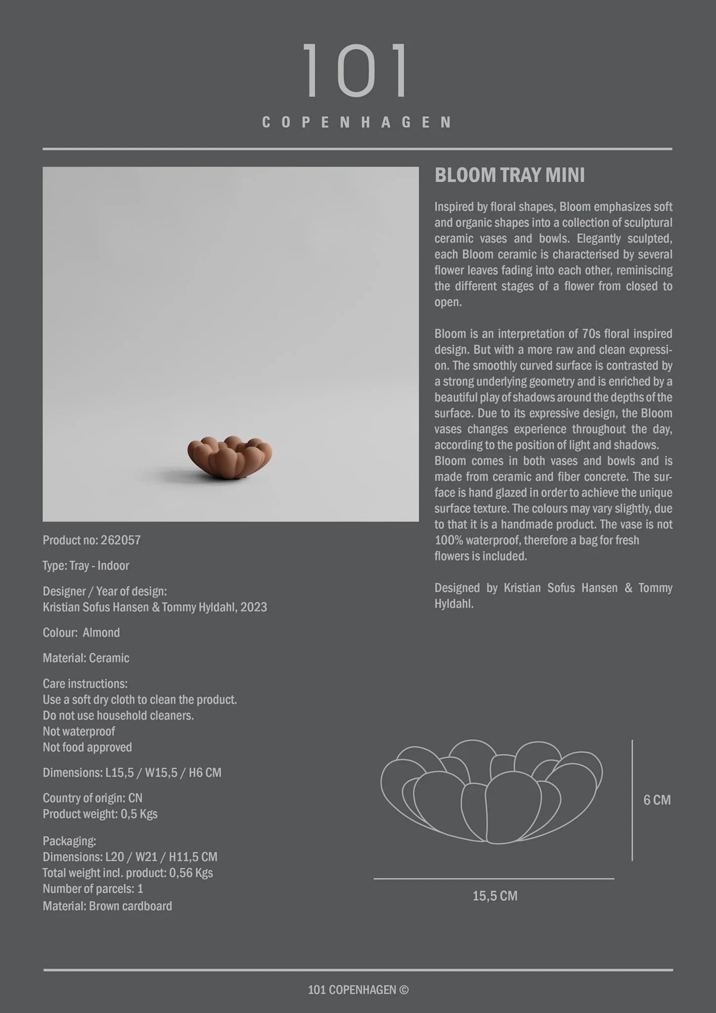 Bloom schaaltje mini black