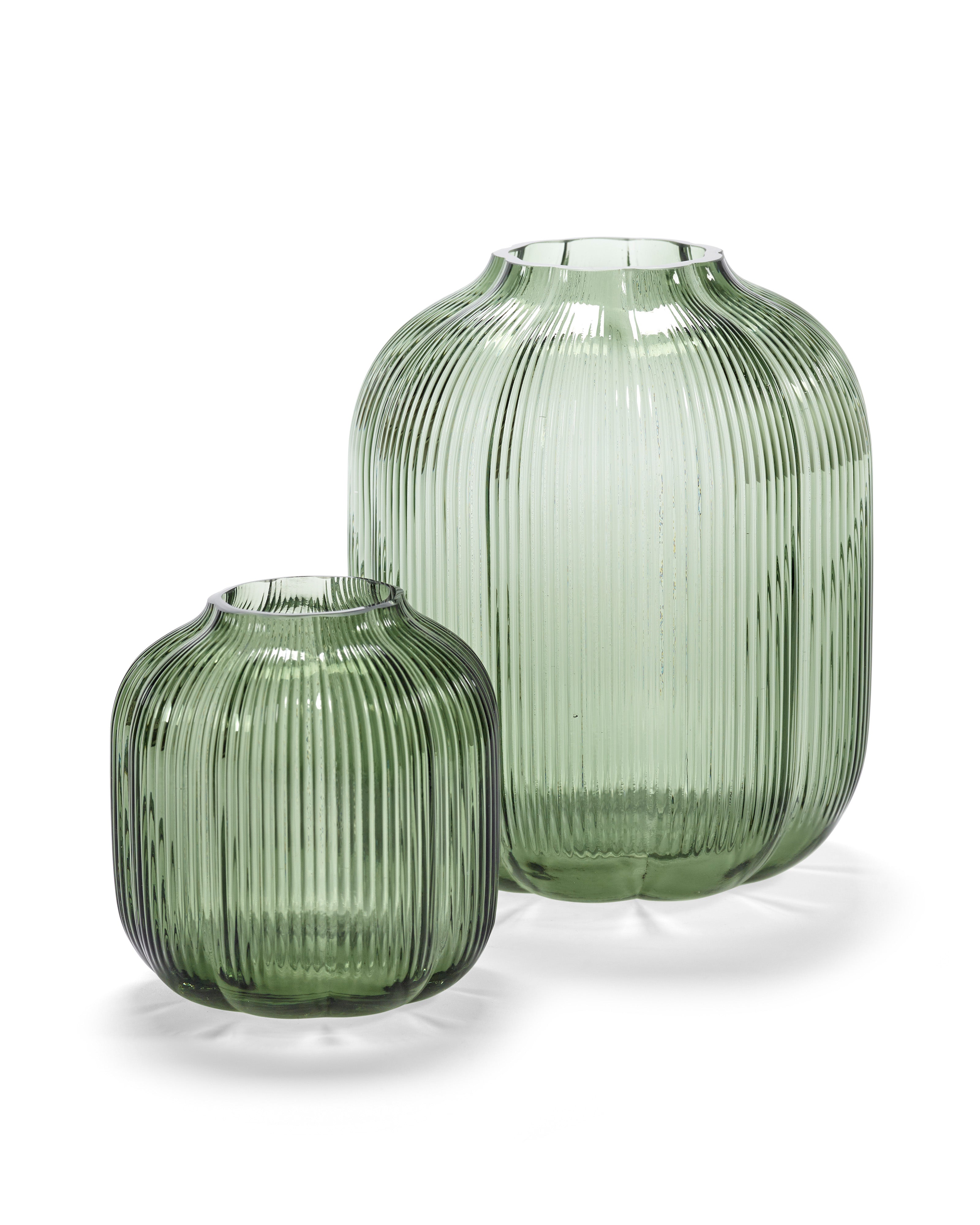 Vase L green