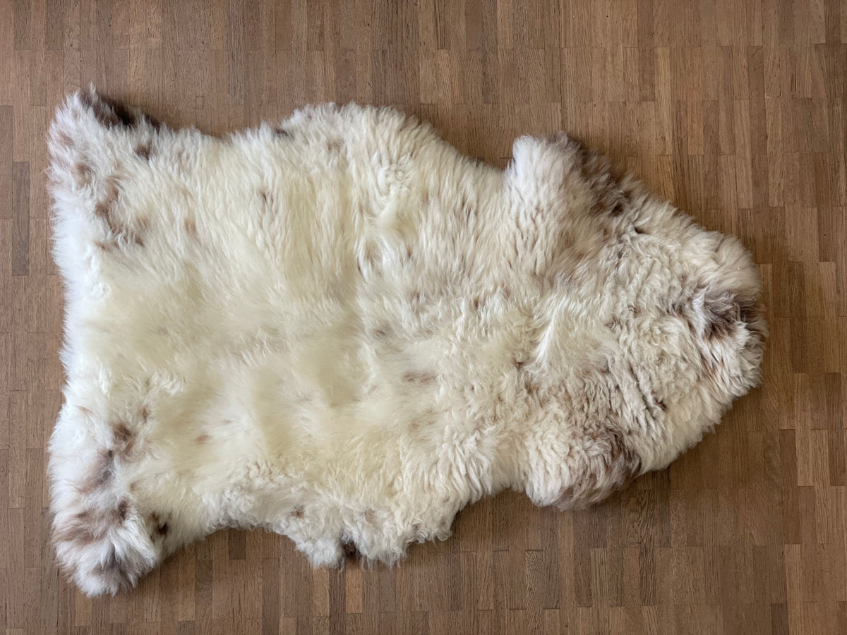 Gemêleerde beige Texelse schapenvacht L 2