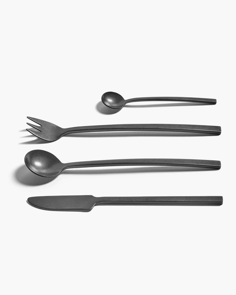 Black cutlery - set for 6 - La Mère by Marie Michielssen