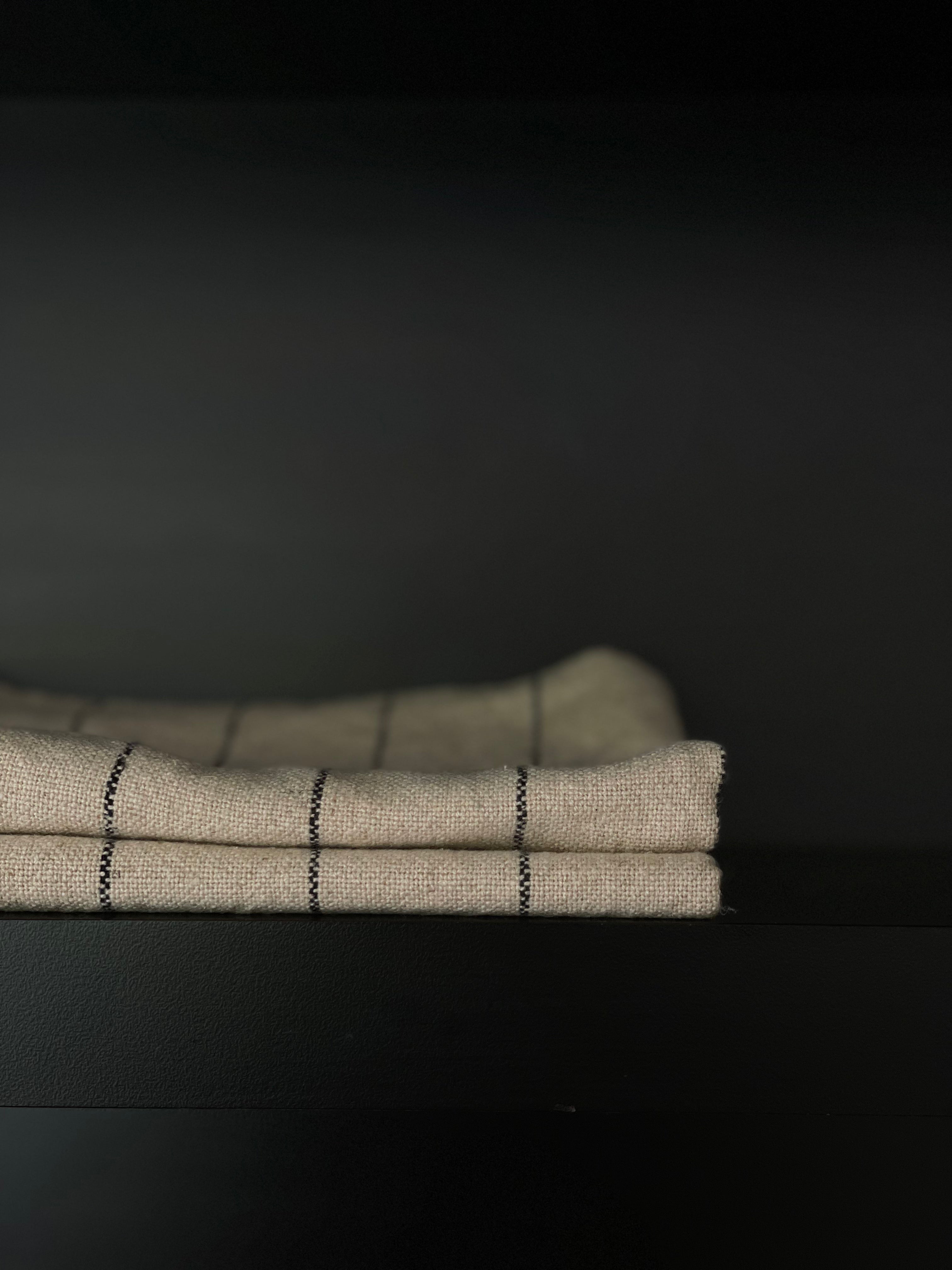 Essuie-tout beige à rayures