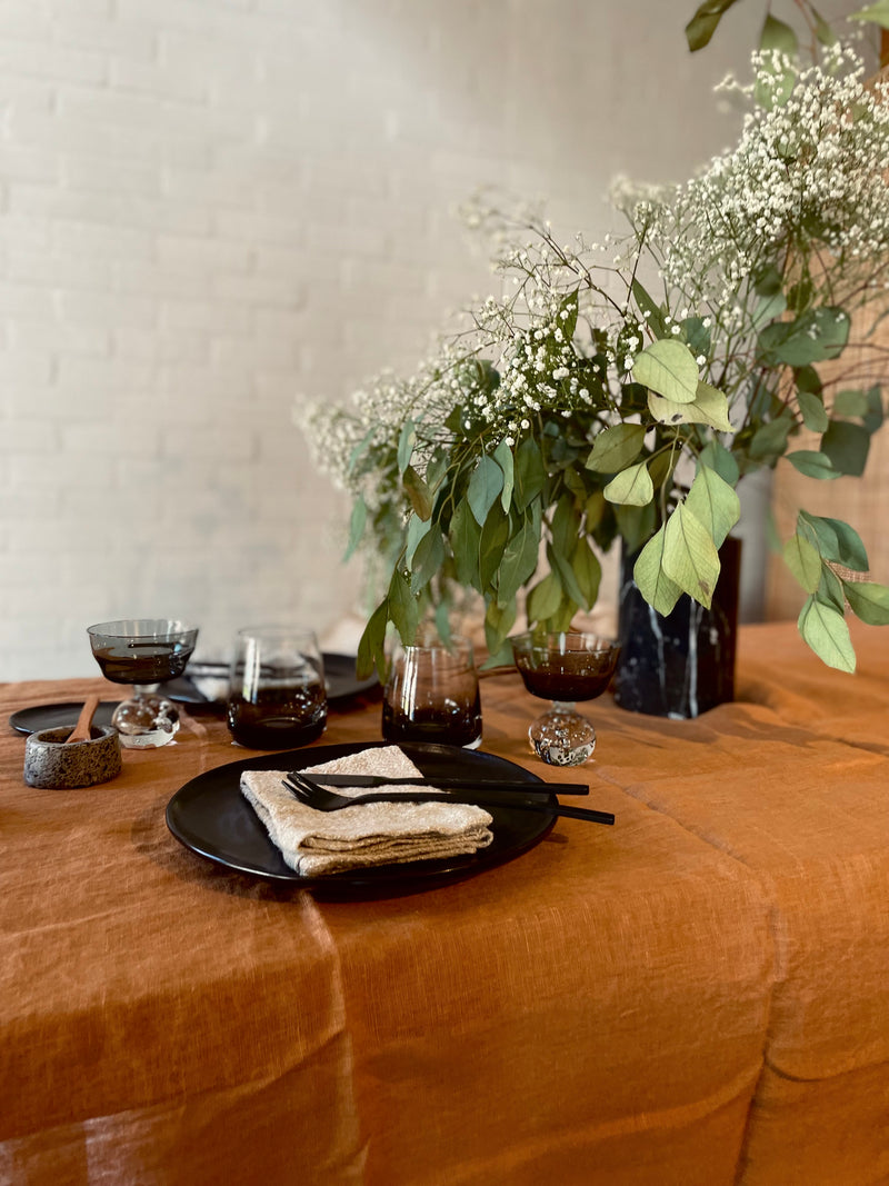 Nappe de table en lin Gracie - 3 mètres - Indian Tan