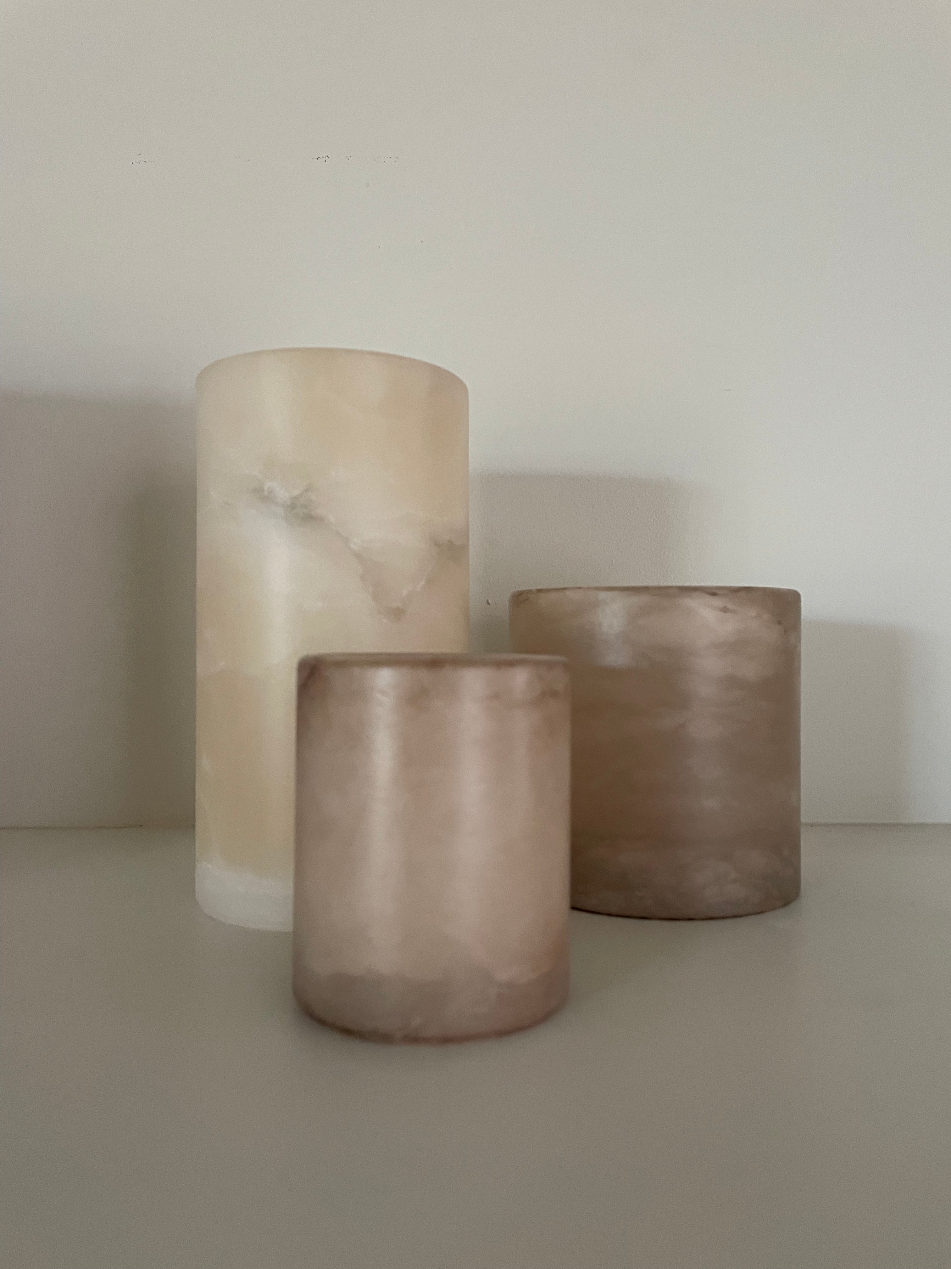 Bougeoir albâtre tierra S large