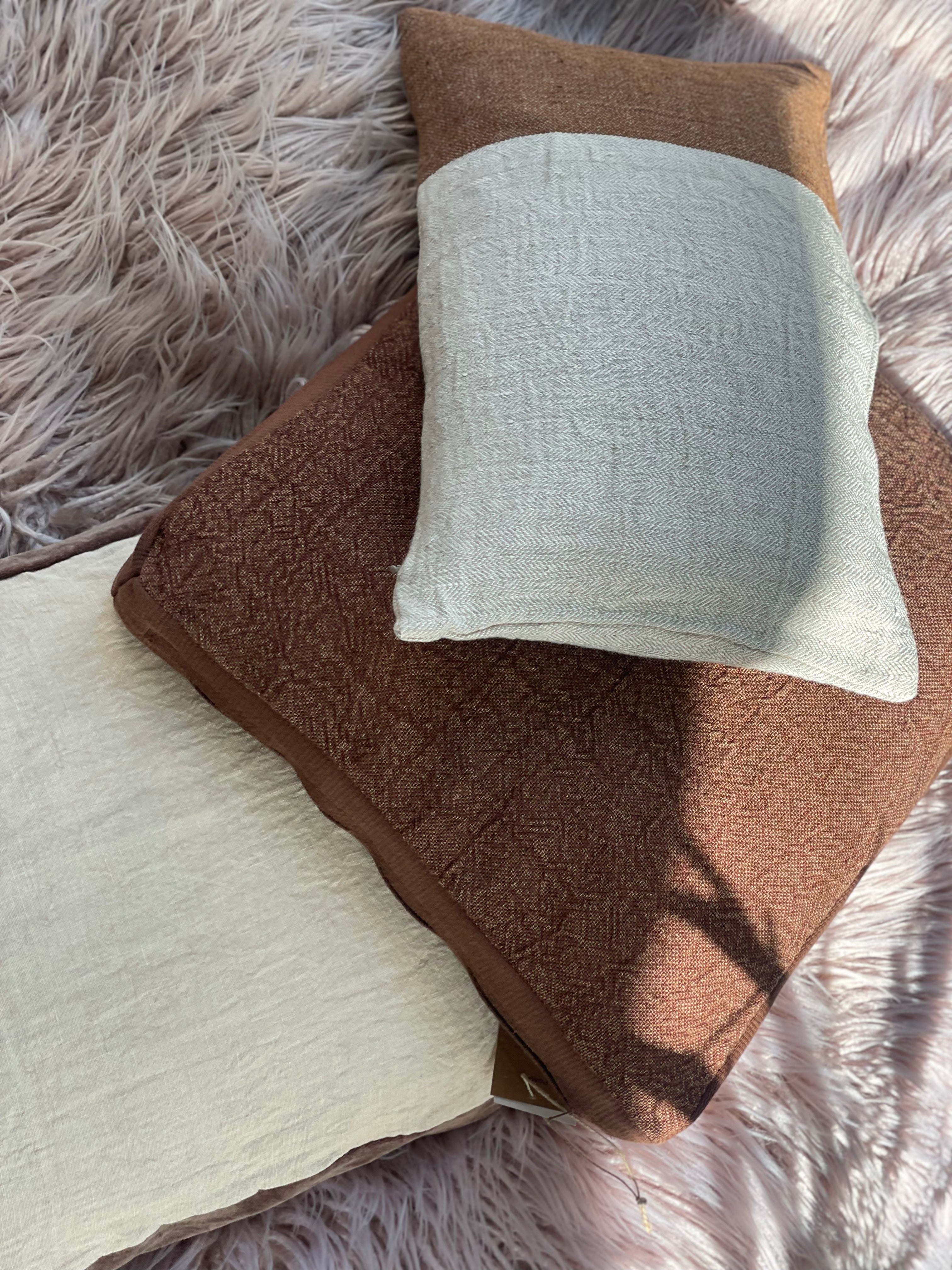 Coussin Aude - chocolat