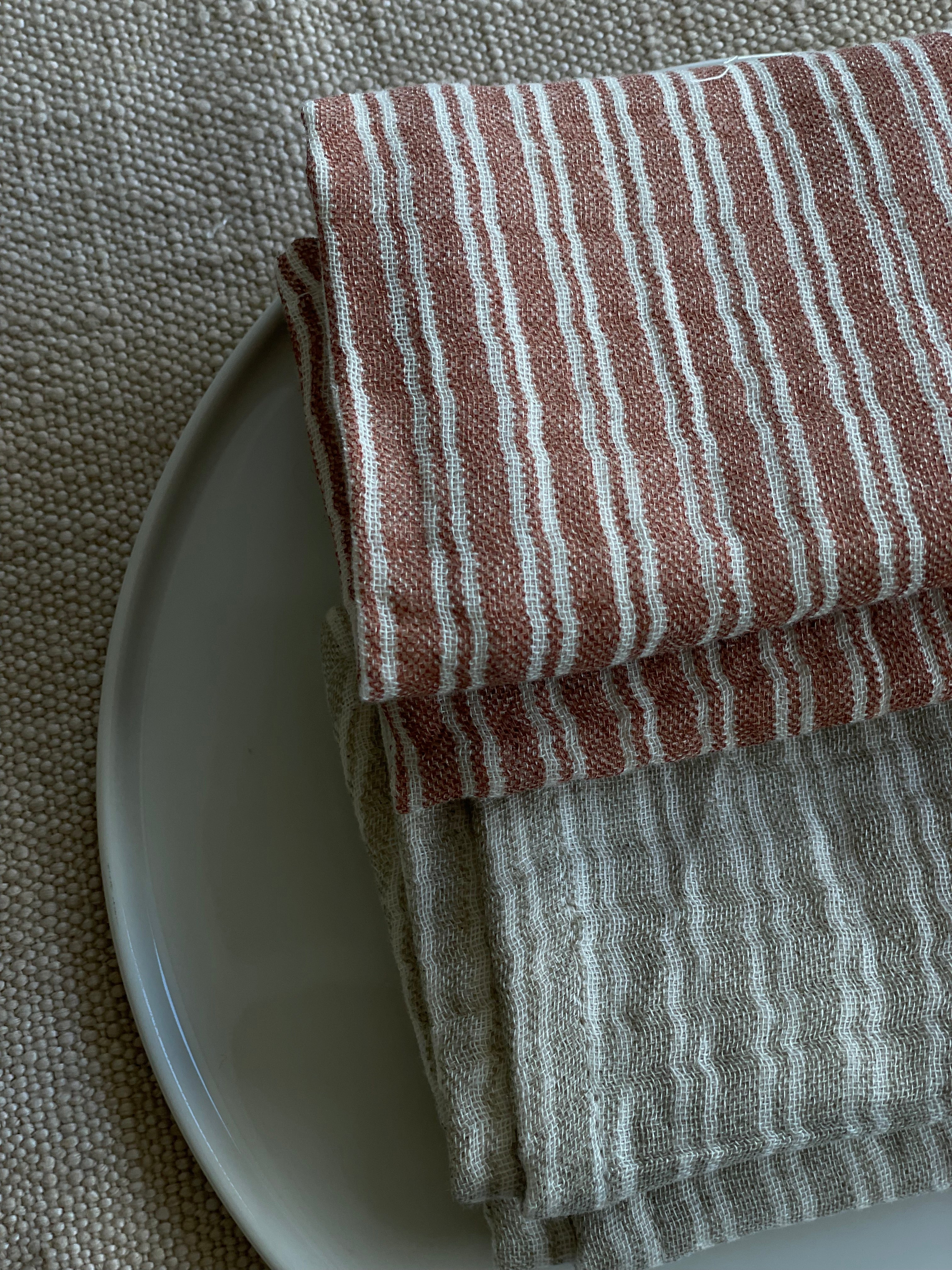 Serviette de table - lot de 6 - terracotta