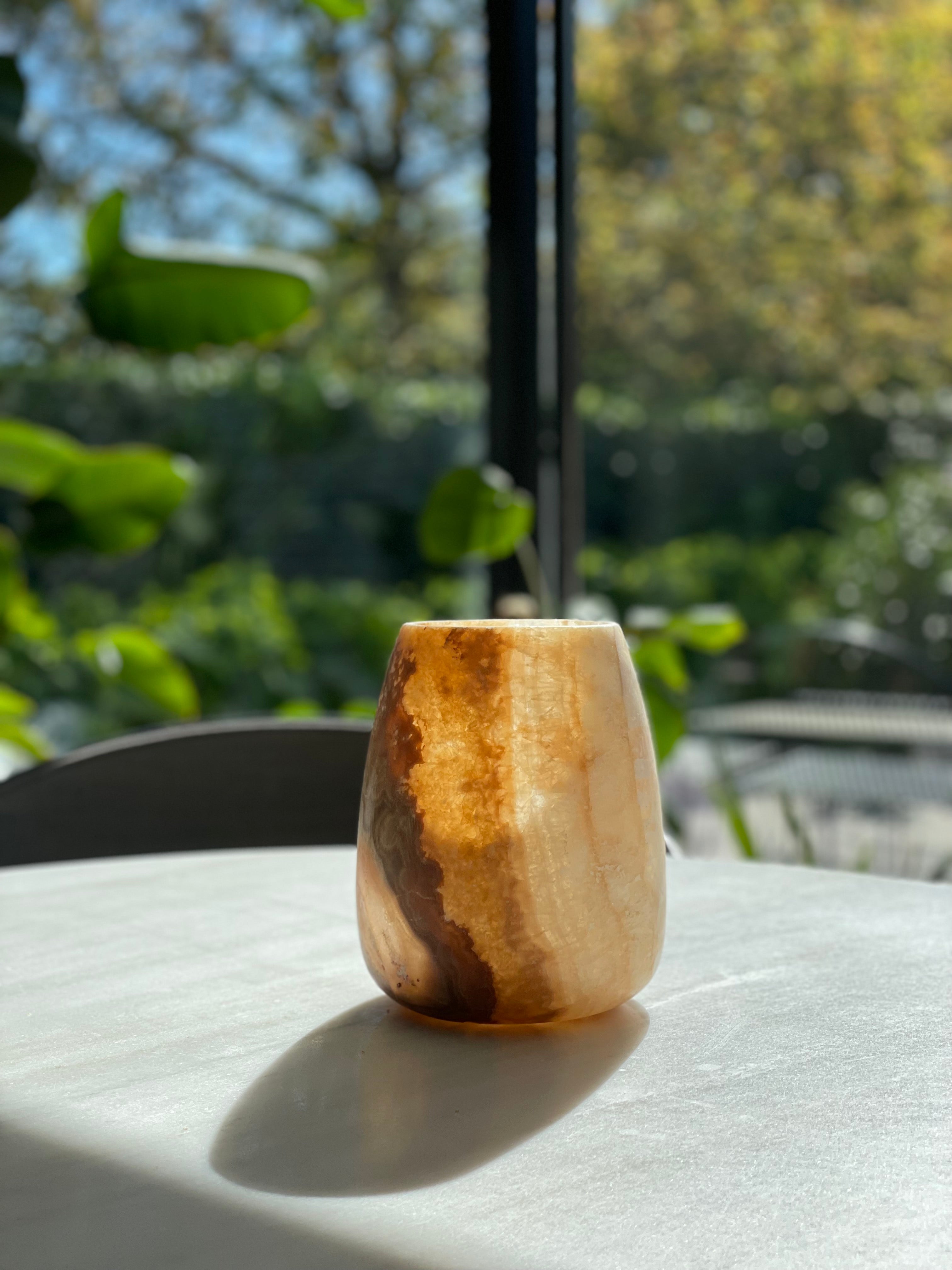Egyptian alabaster No. 2 teardrop