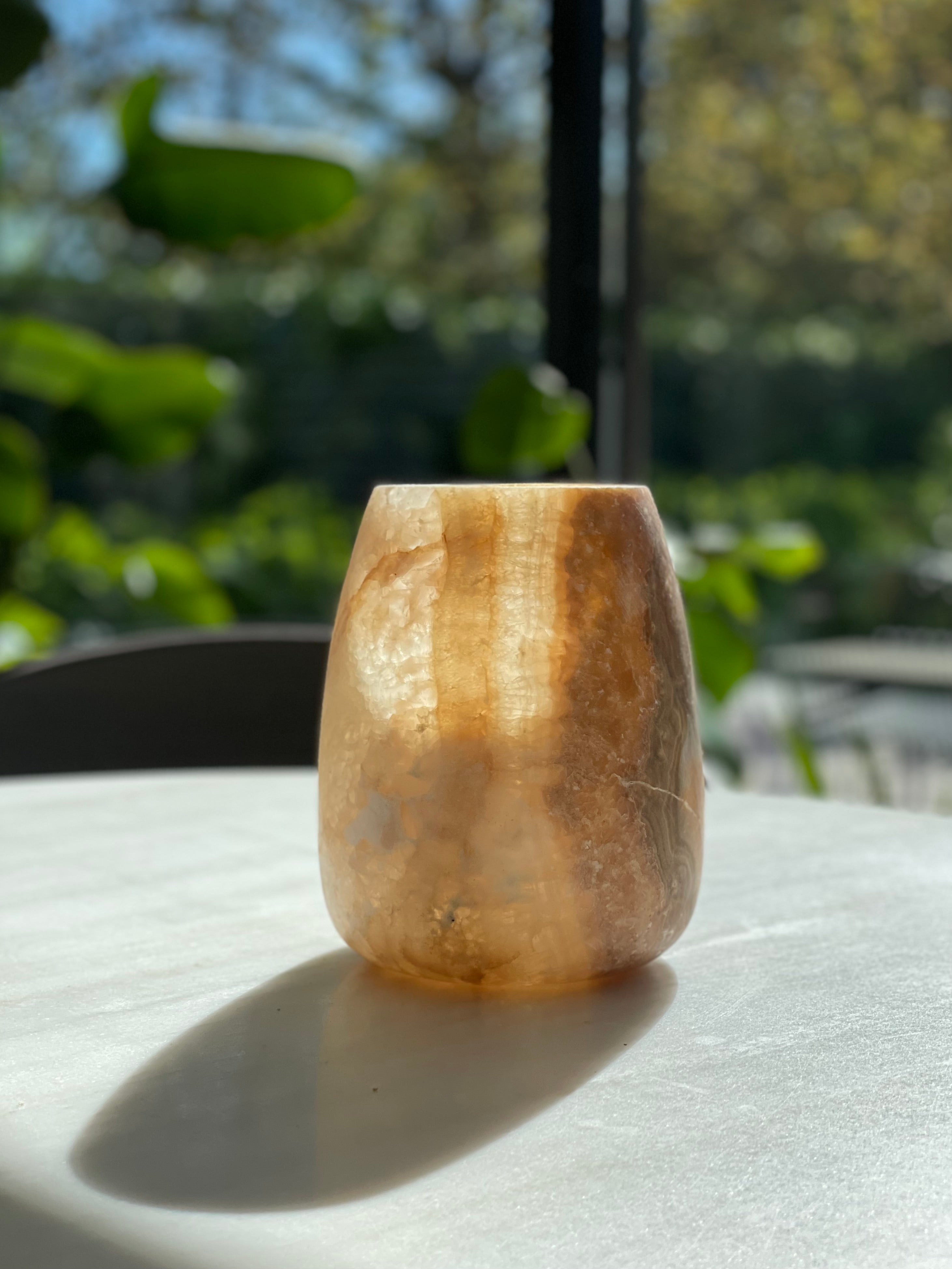 Egyptian alabaster No. 2 teardrop