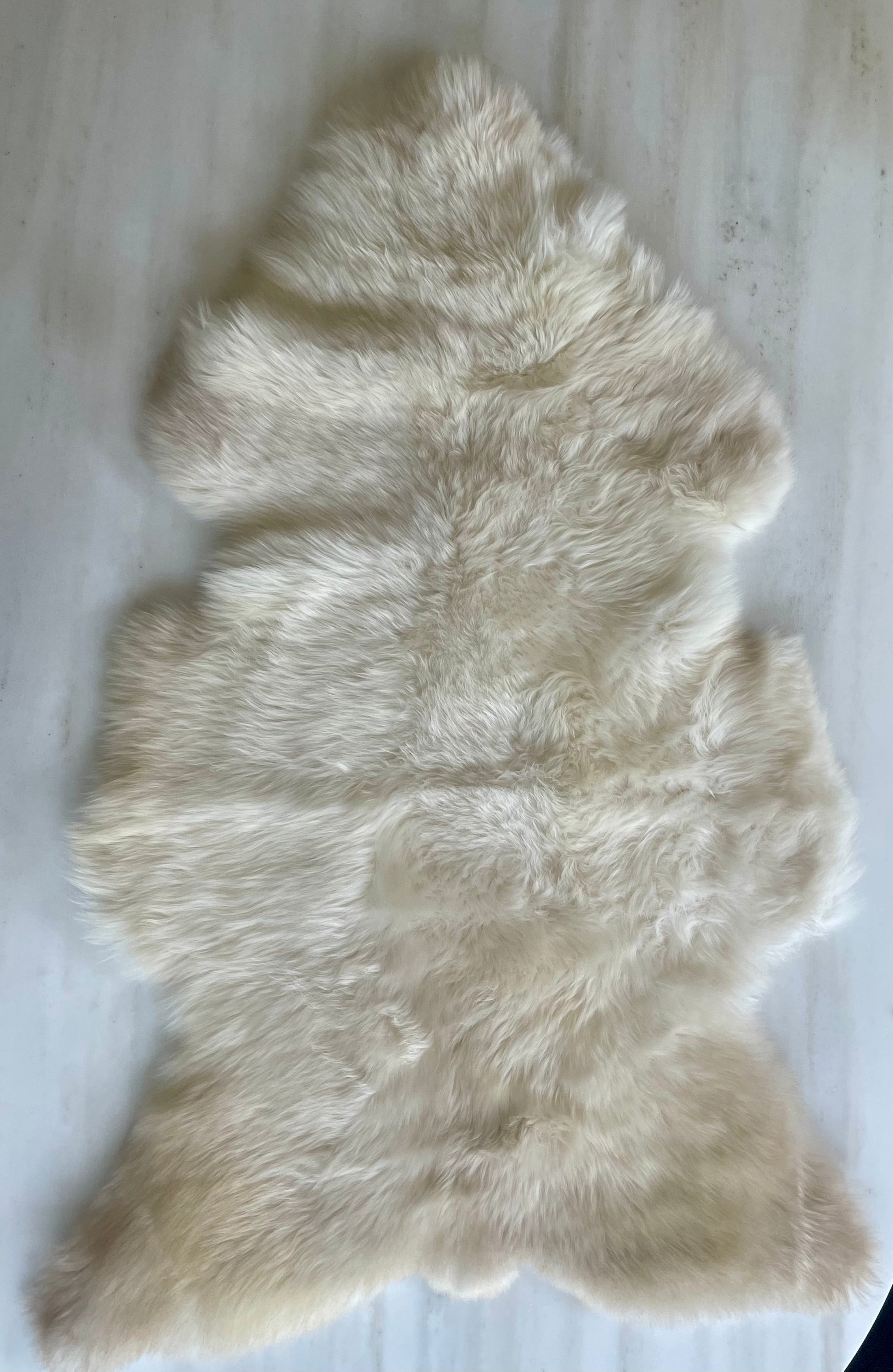 Melange beige Texel sheepskin Large 2