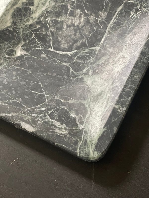 Plate Tinos green marble M
