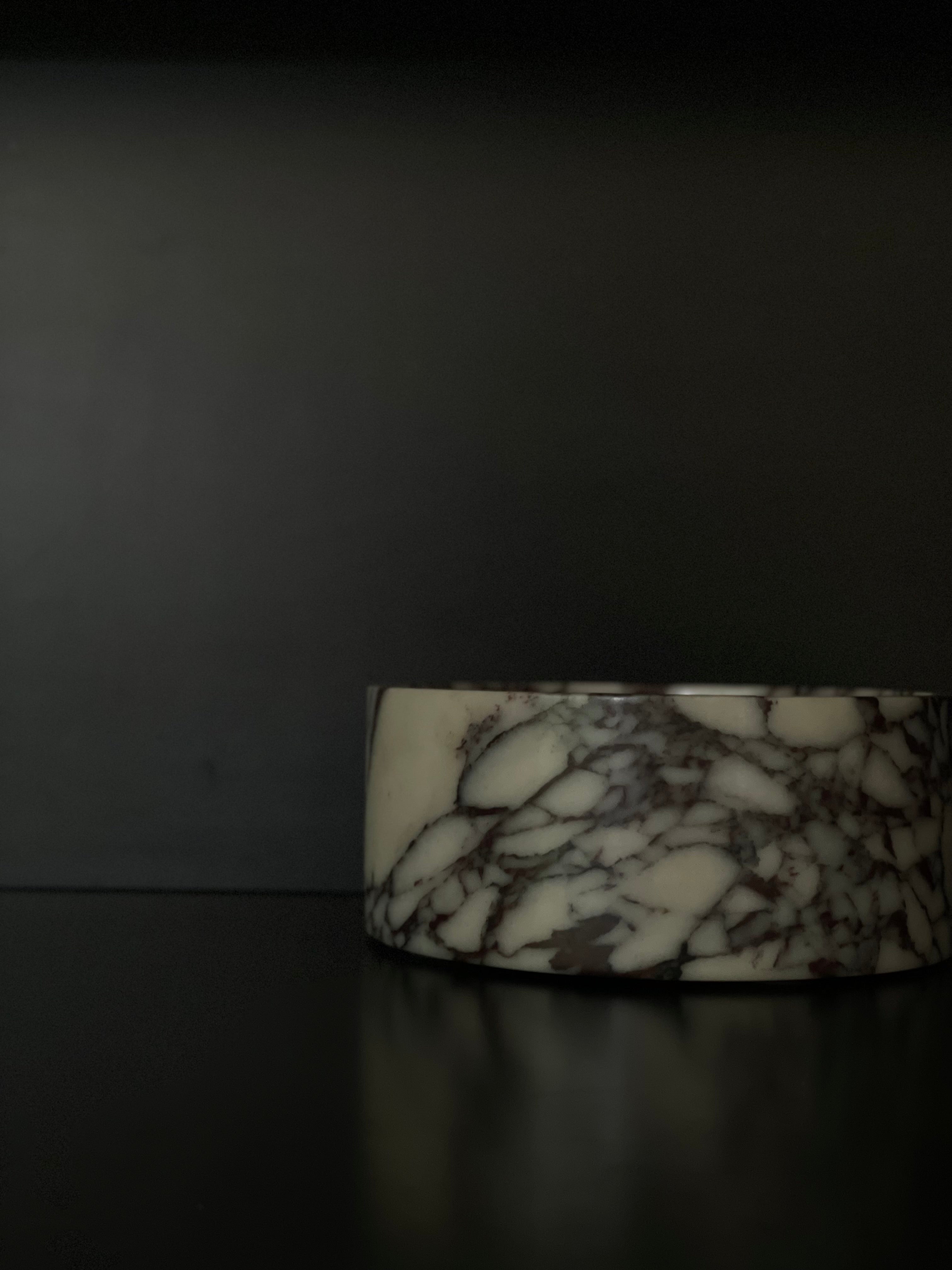 Fruit bowl Calacatta viola marble