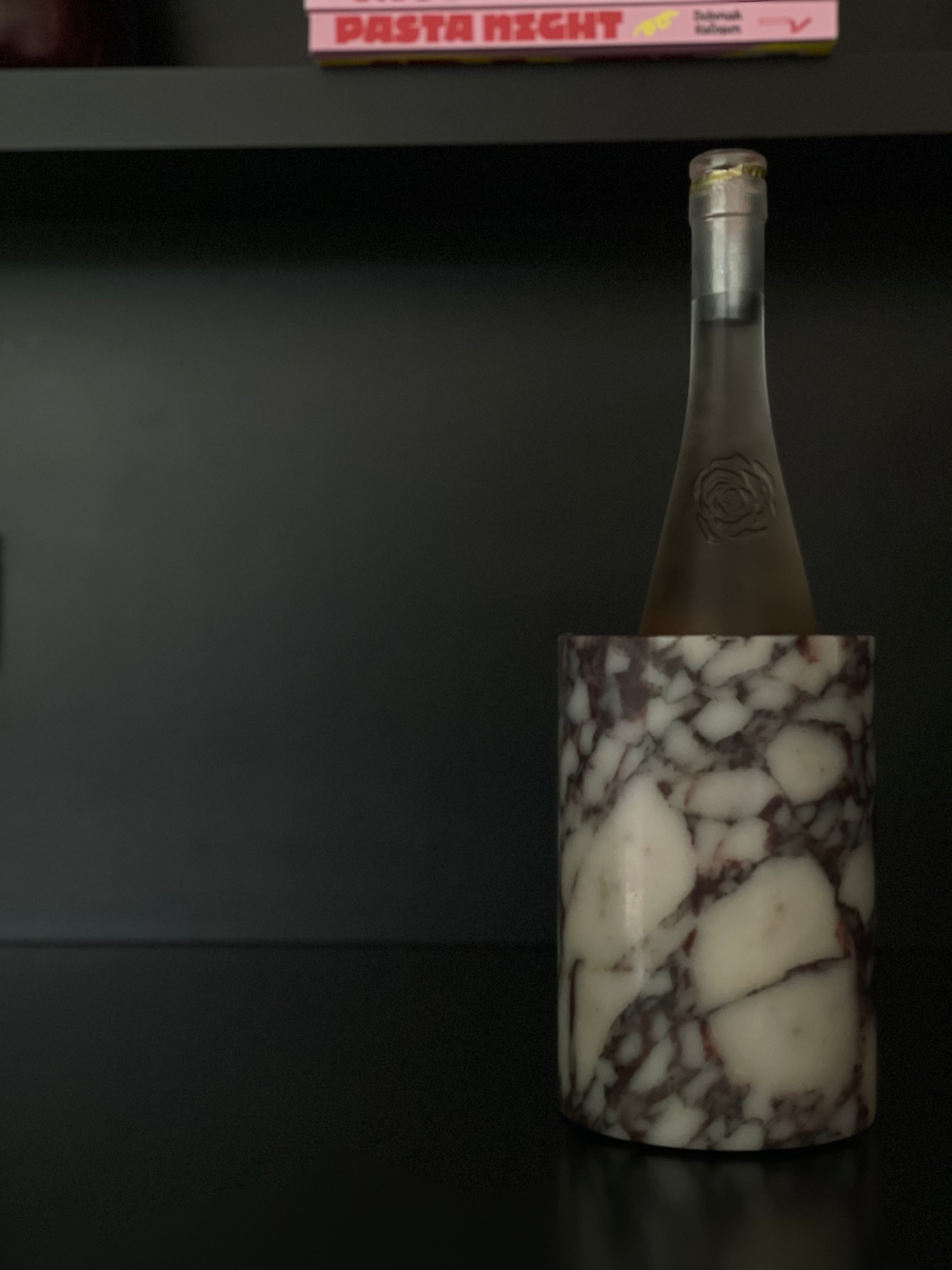 Calacatta viola wine cooler