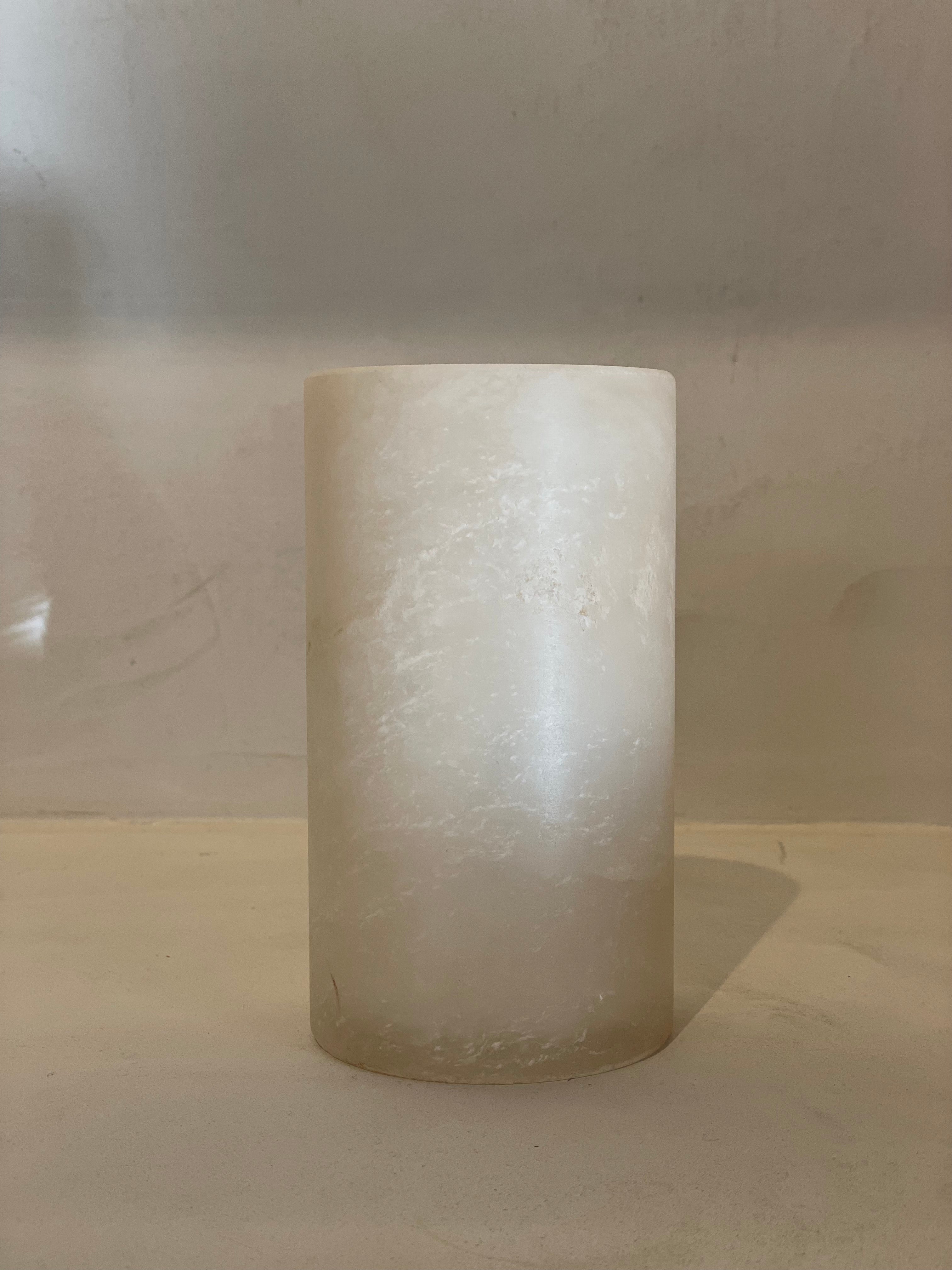 Candle holder alabaster beige M