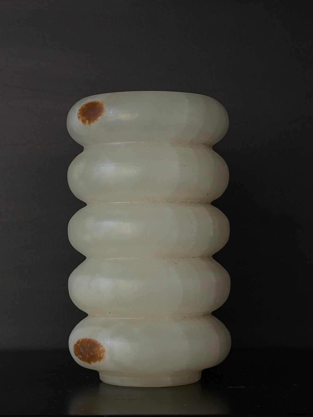 Onyx mini vase - white