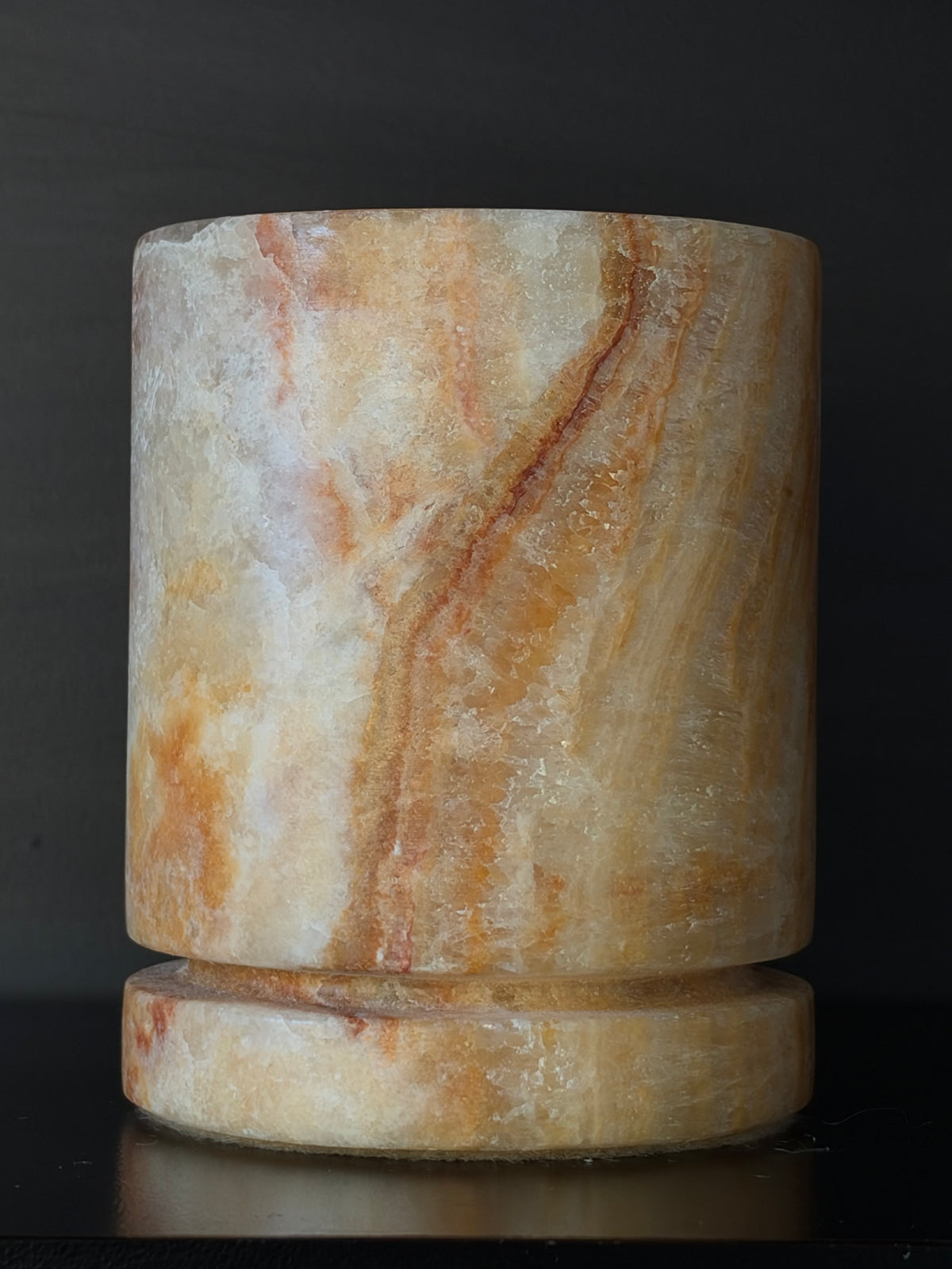 Kaarshouder caramel onyx S