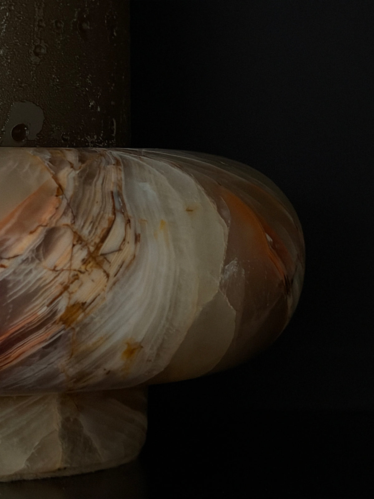 Kaarshouder donut onyx groen-bruin